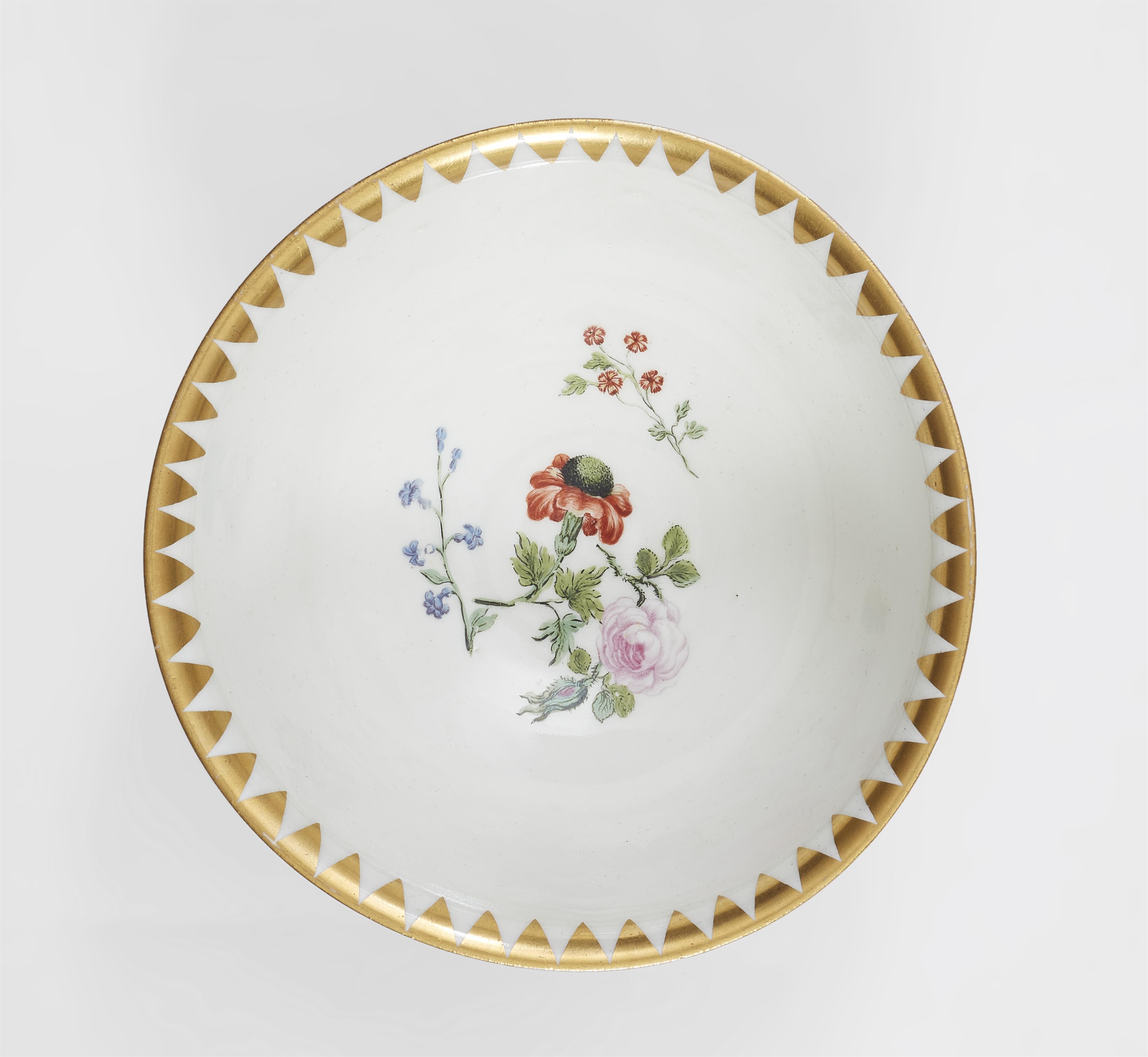 A Meissen porcelain slop bowl with floral decor - image-3