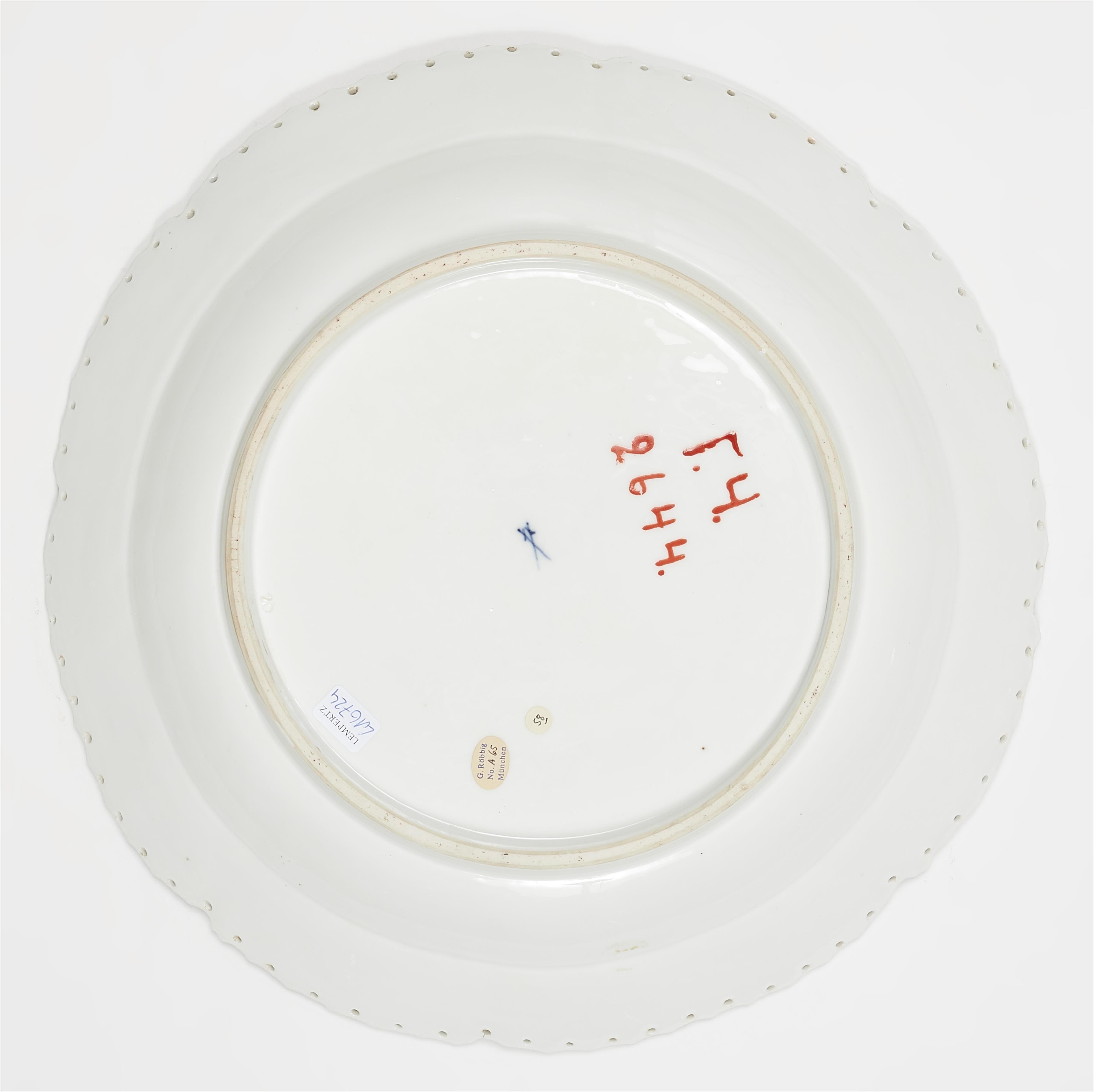 A Meissen porcelain platter from a dinner service for Tsarina Anna Leopoldovna of Russia - image-2