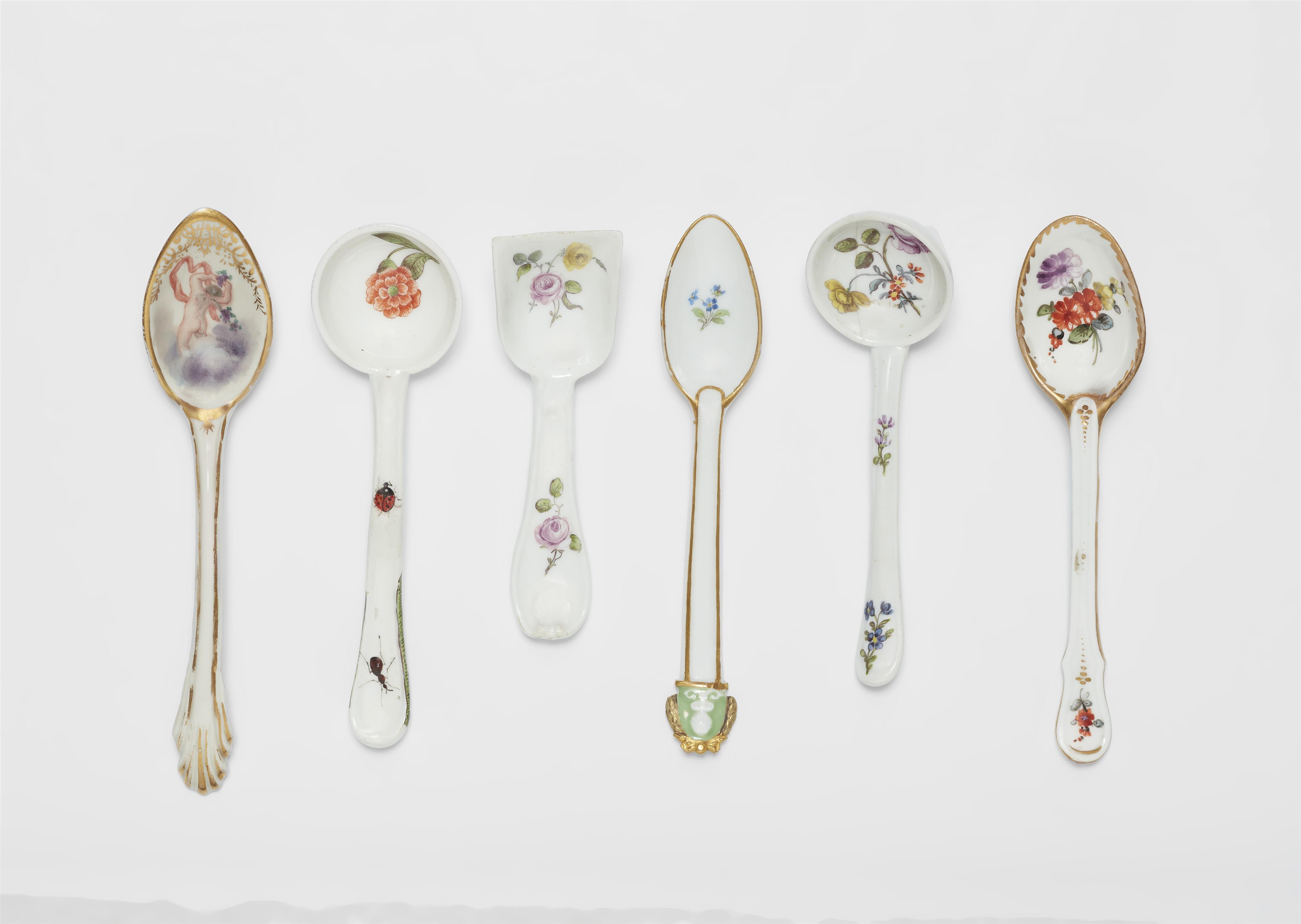 Six items of porcelain cutlery - image-1