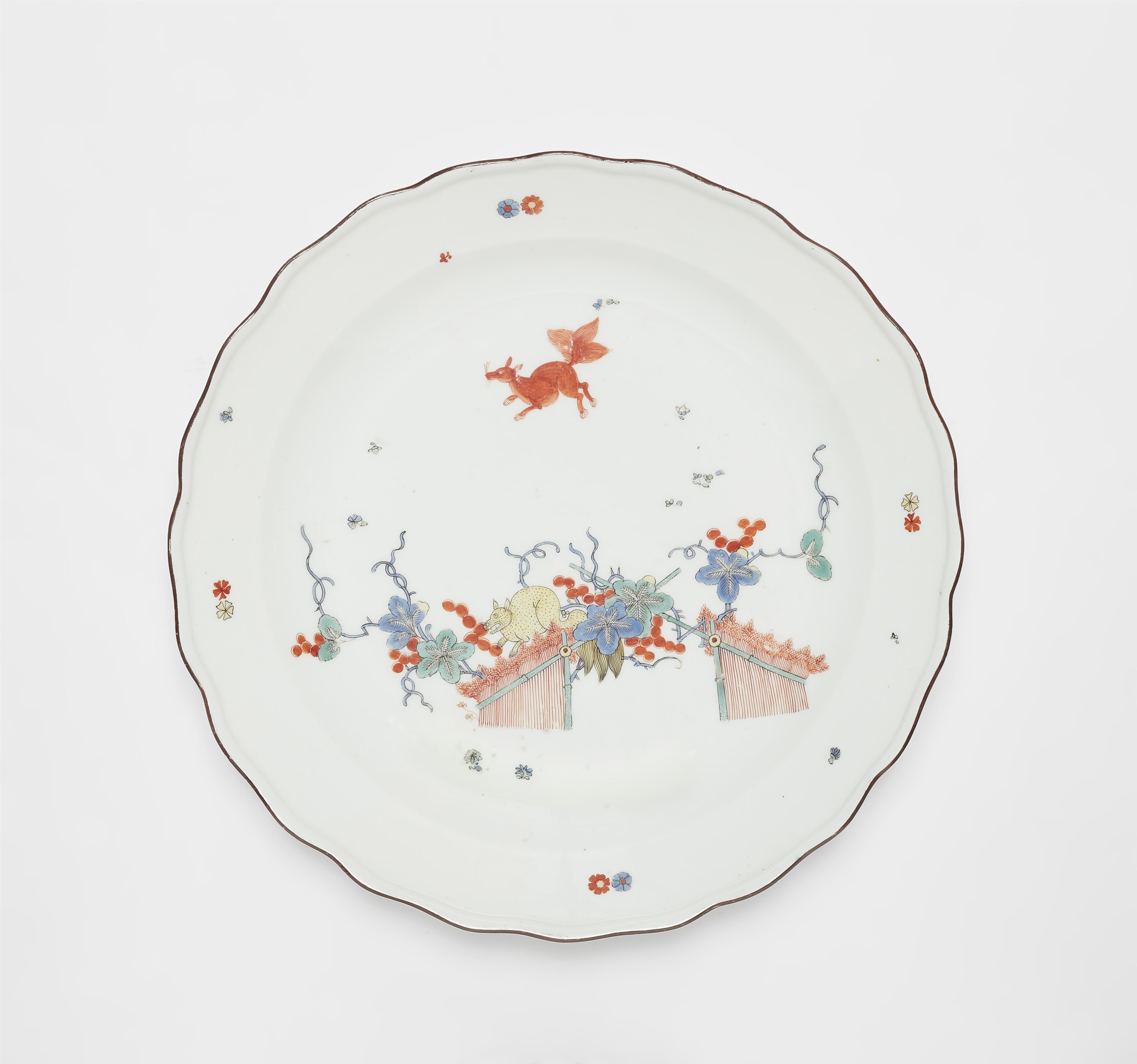 A Meissen porcelain dish with squirrel motifs - image-1