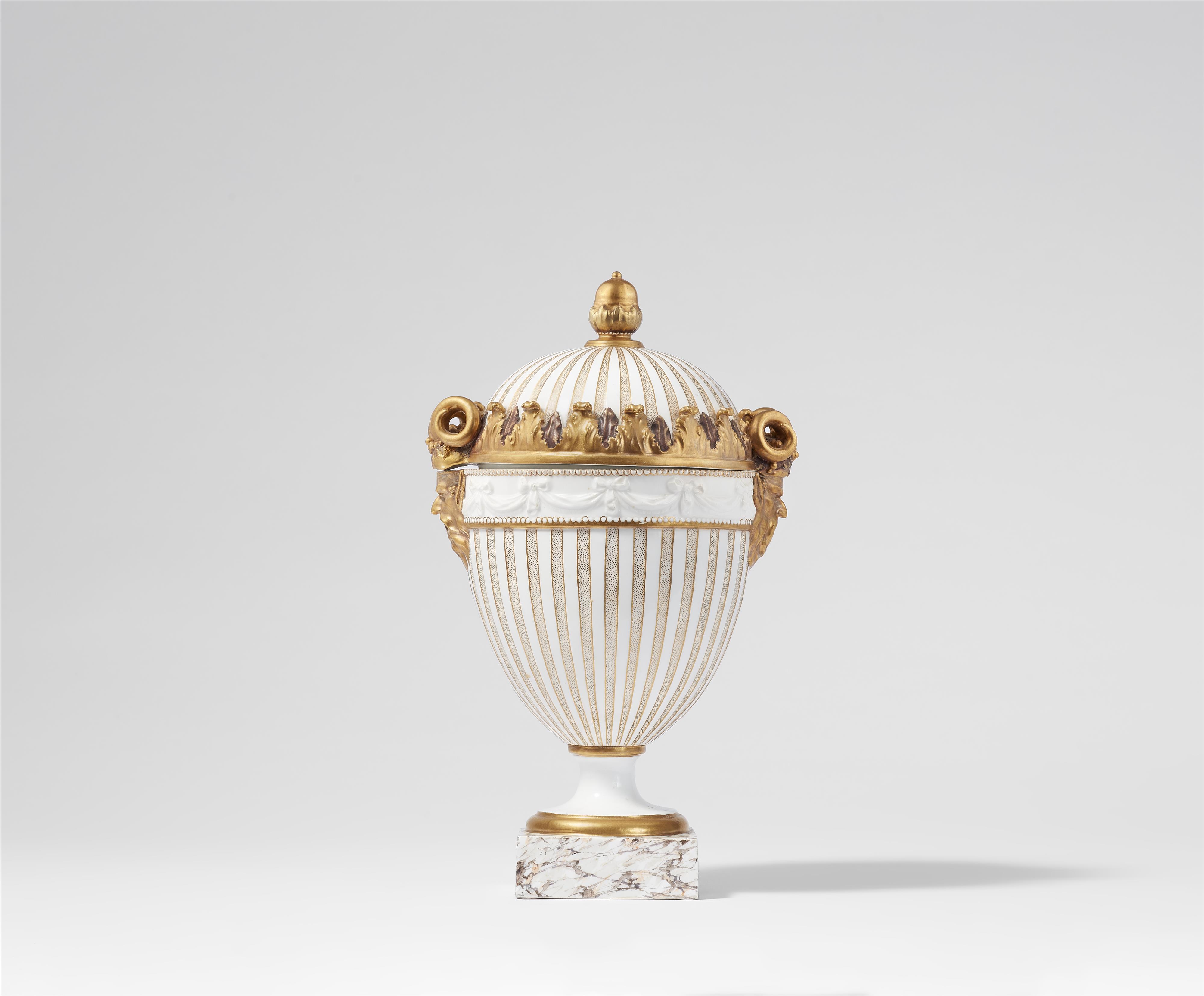 A Neoclassical Meissen porcelain potpourri vase - image-1