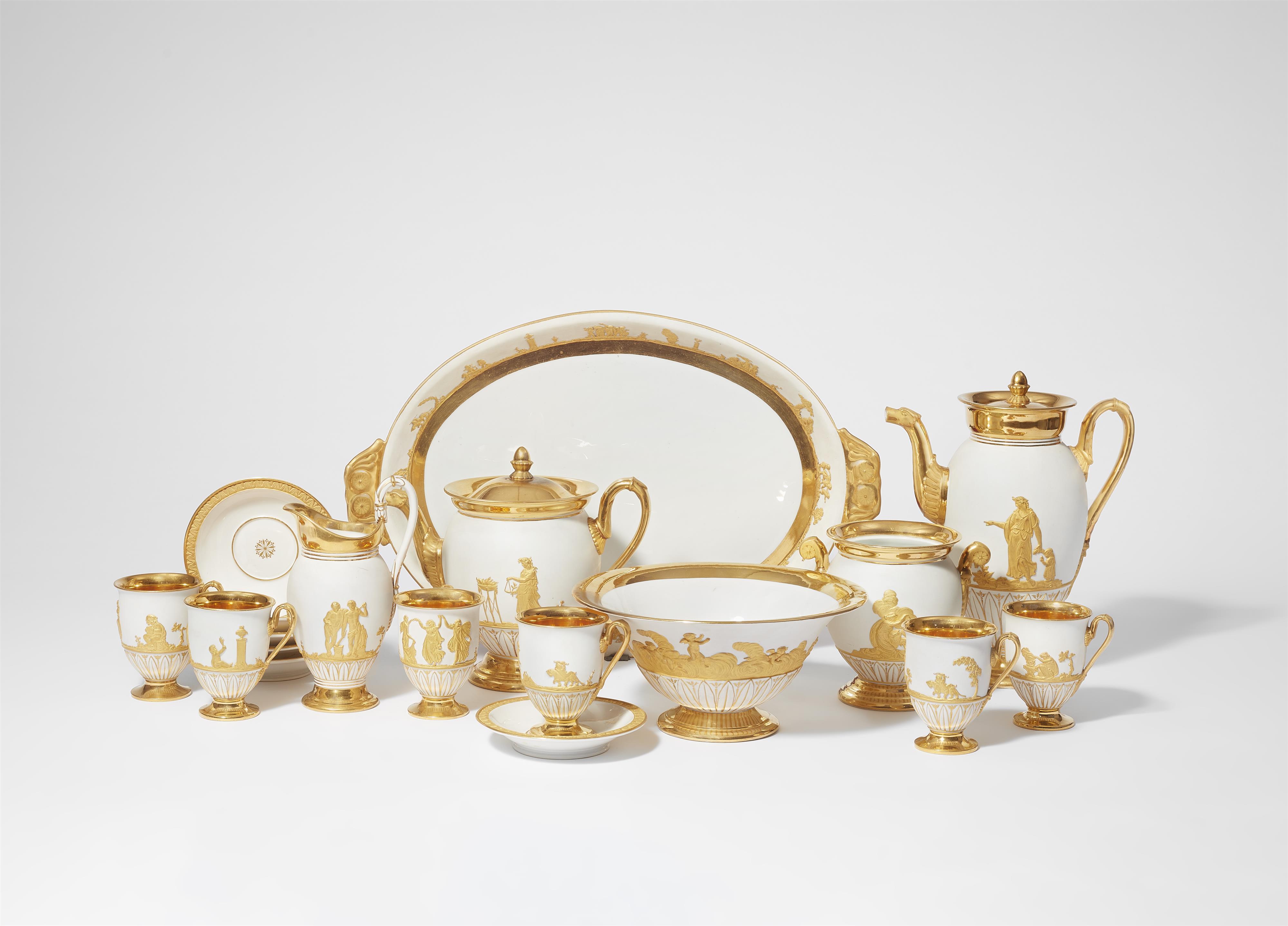 A Meissen porcelain service with Wedgewood style appliques - image-1