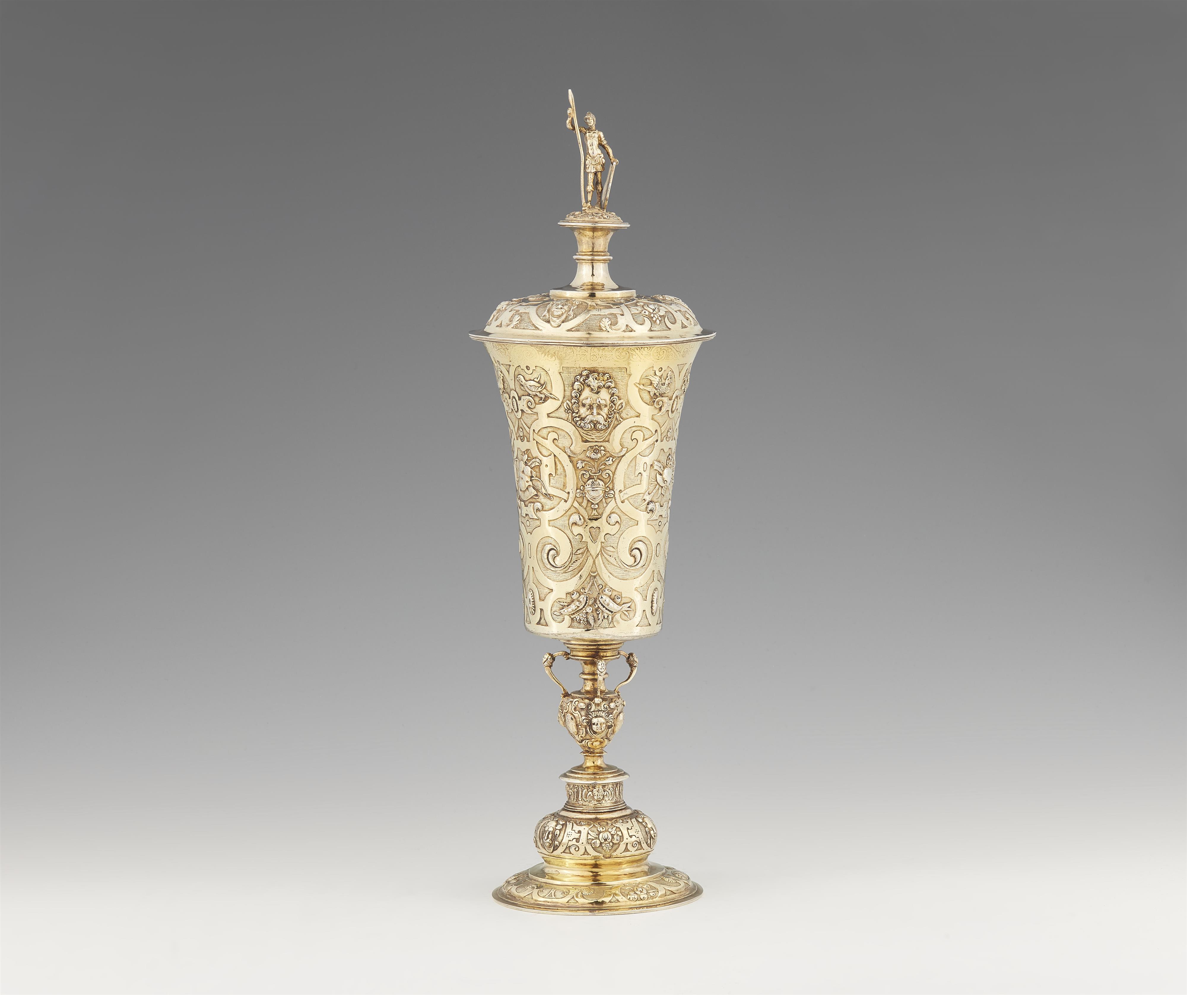A museum-quality Nuremberg silver gilt goblet - image-1