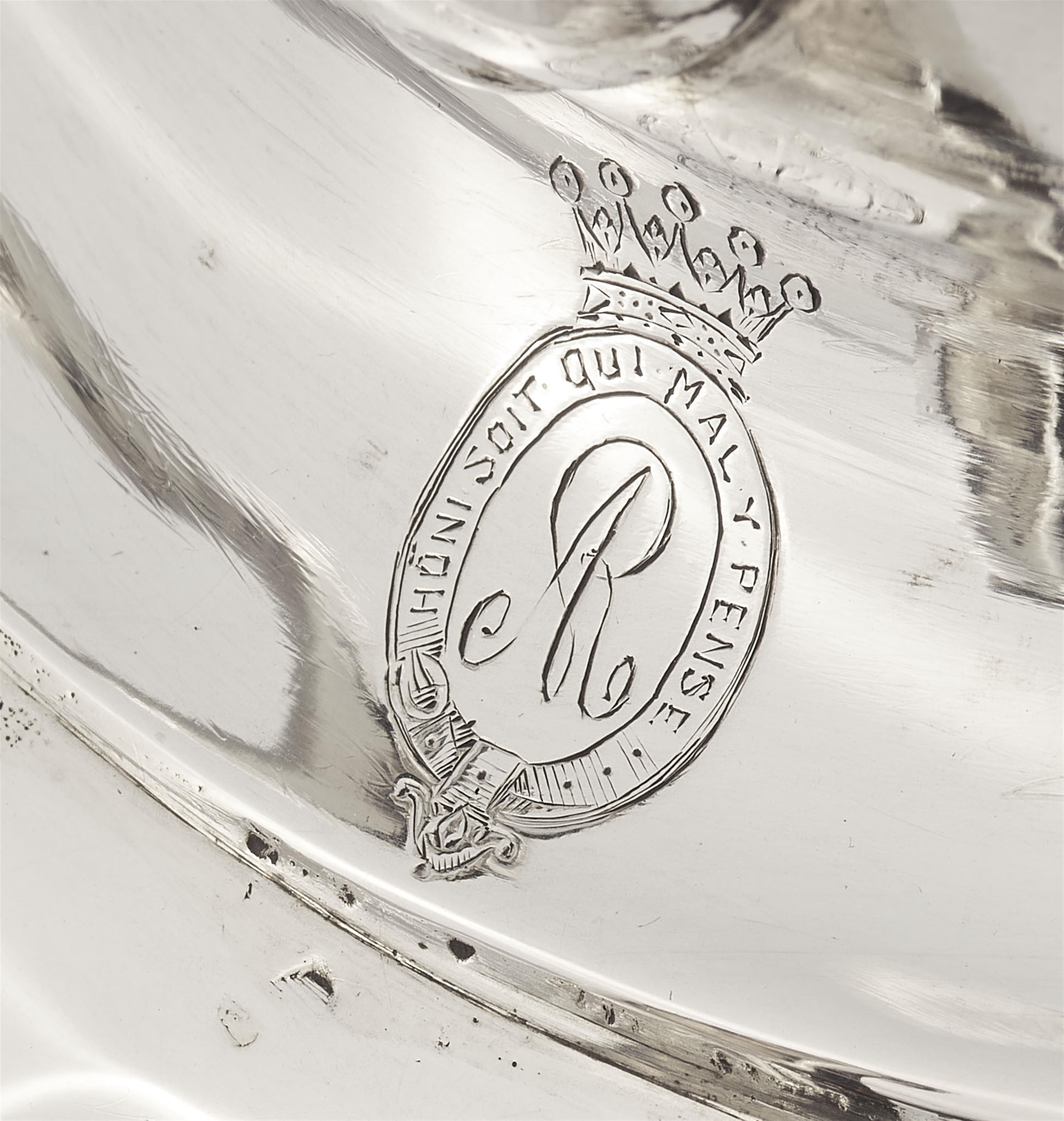 A large Leer silver tea kettle - image-2