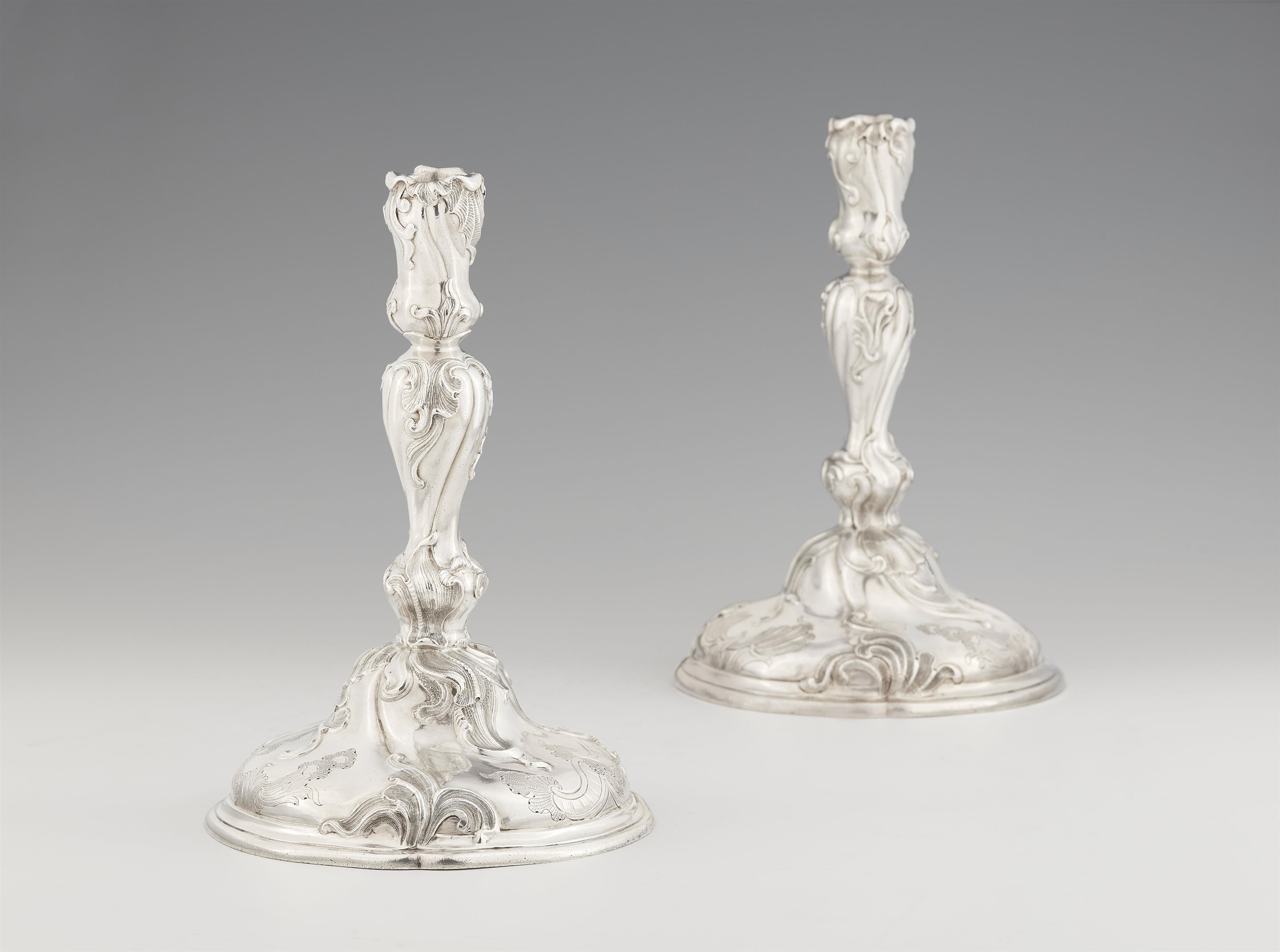 From the Dresden court silver:
A pair of candlesticks made for Prince Elector August II of Saxony - image-2