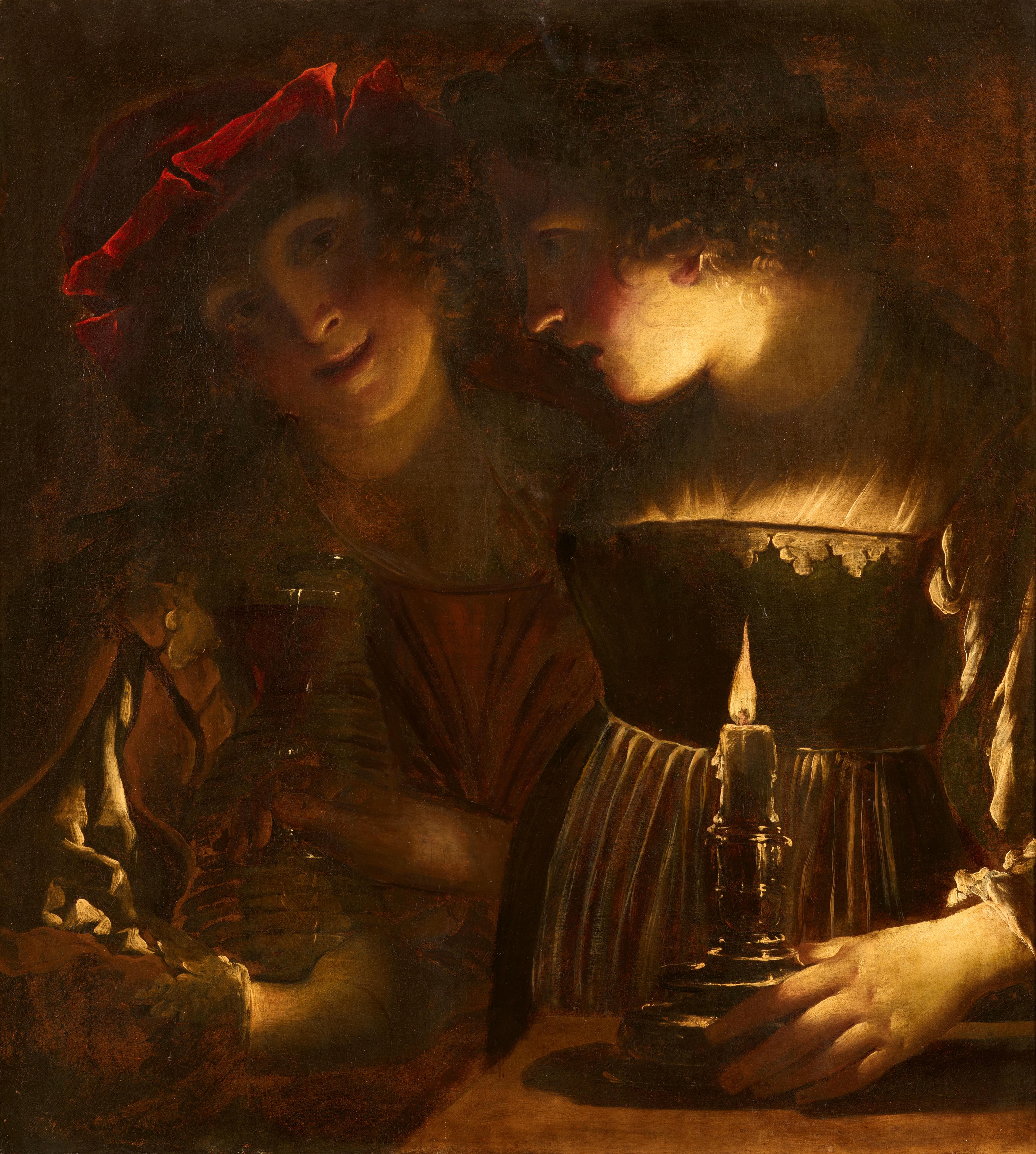 Pietro Ricchi - Zwei Liebende bei Kerzenlicht - image-1