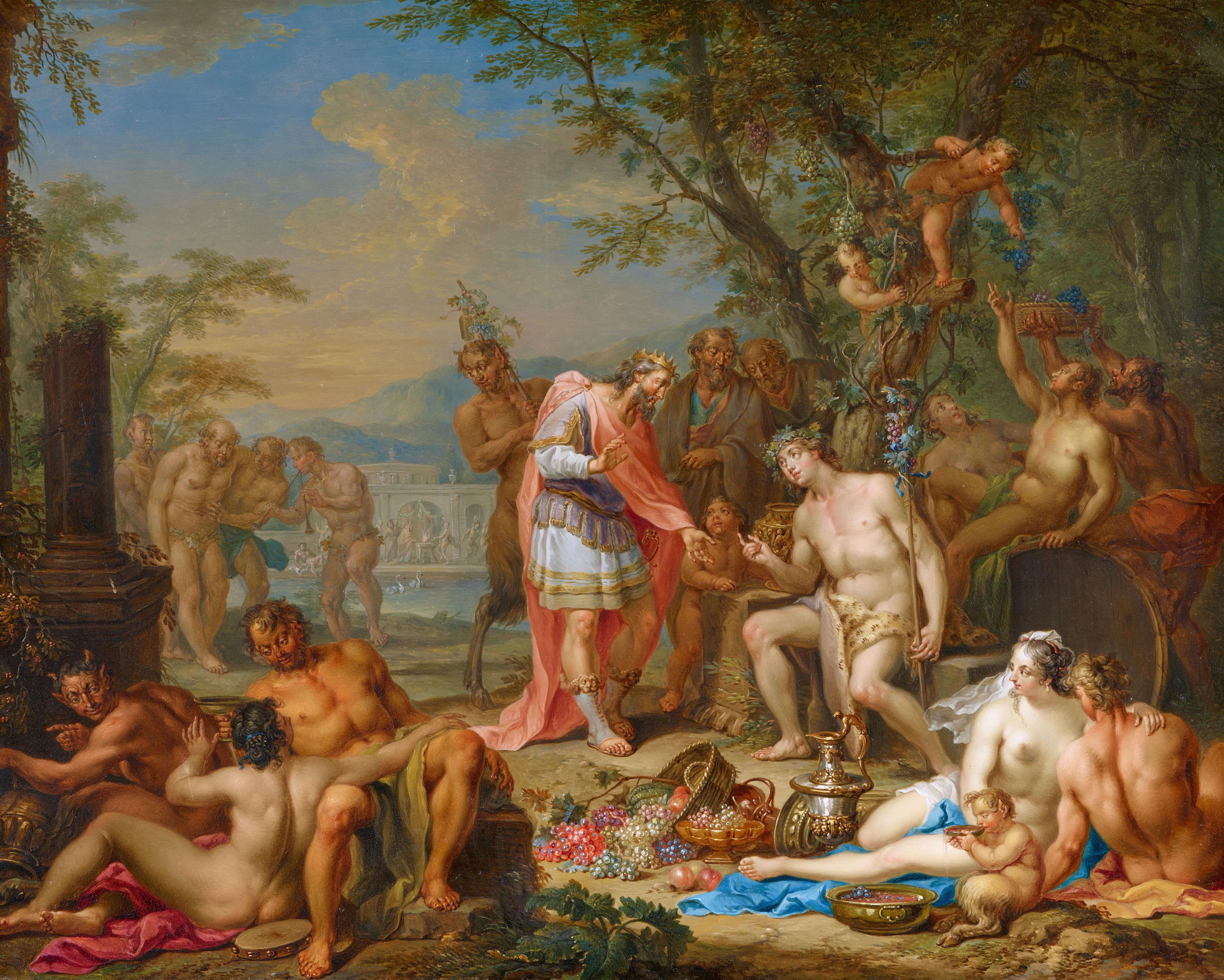 Franz Christoph Janneck - Bacchus und Ariadne auf Naxos
König Oineus schwört Bacchus die Treue - image-2