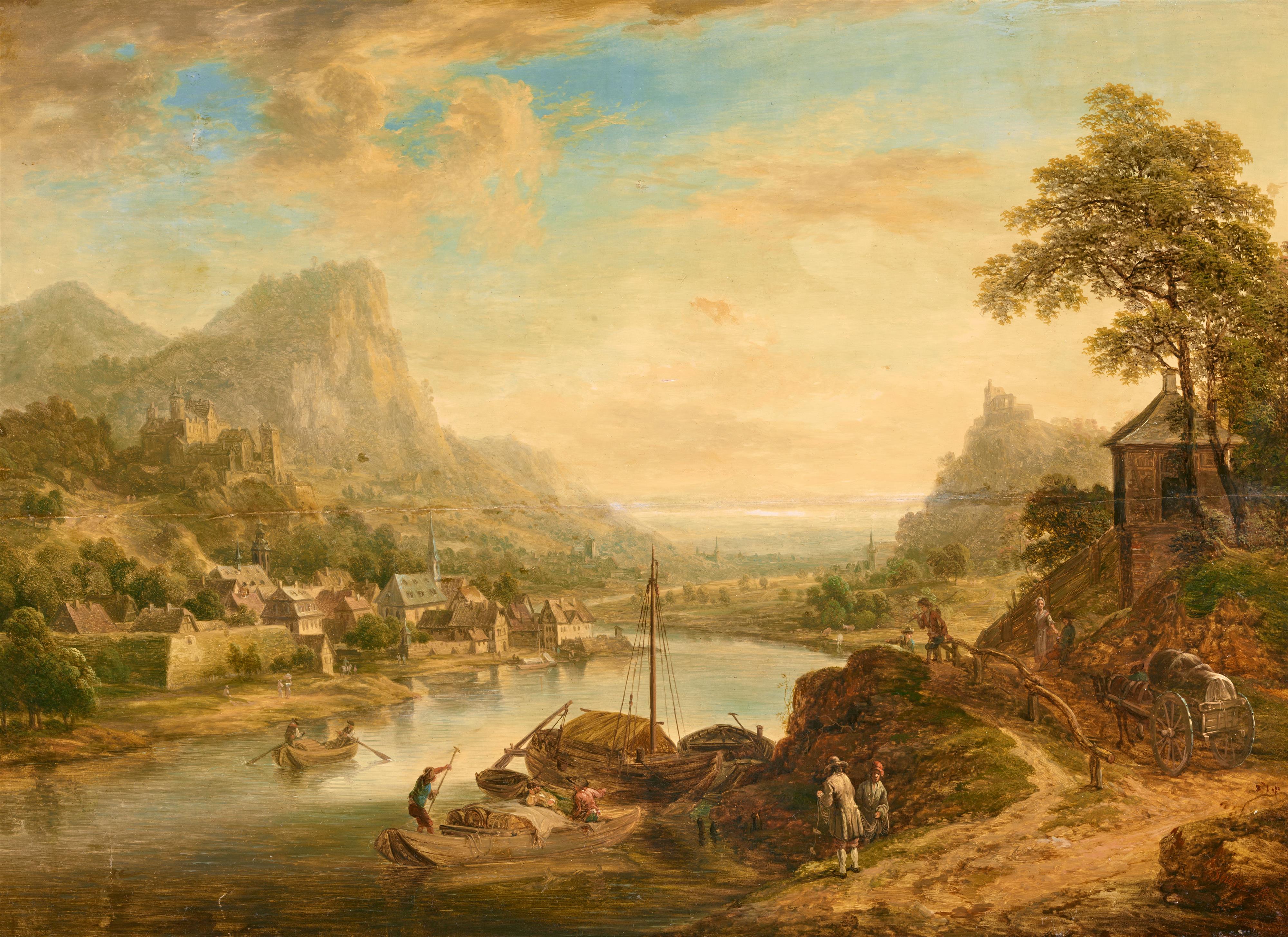 Christian Georg Schütz the Younger - Rhine River Landscape - image-1