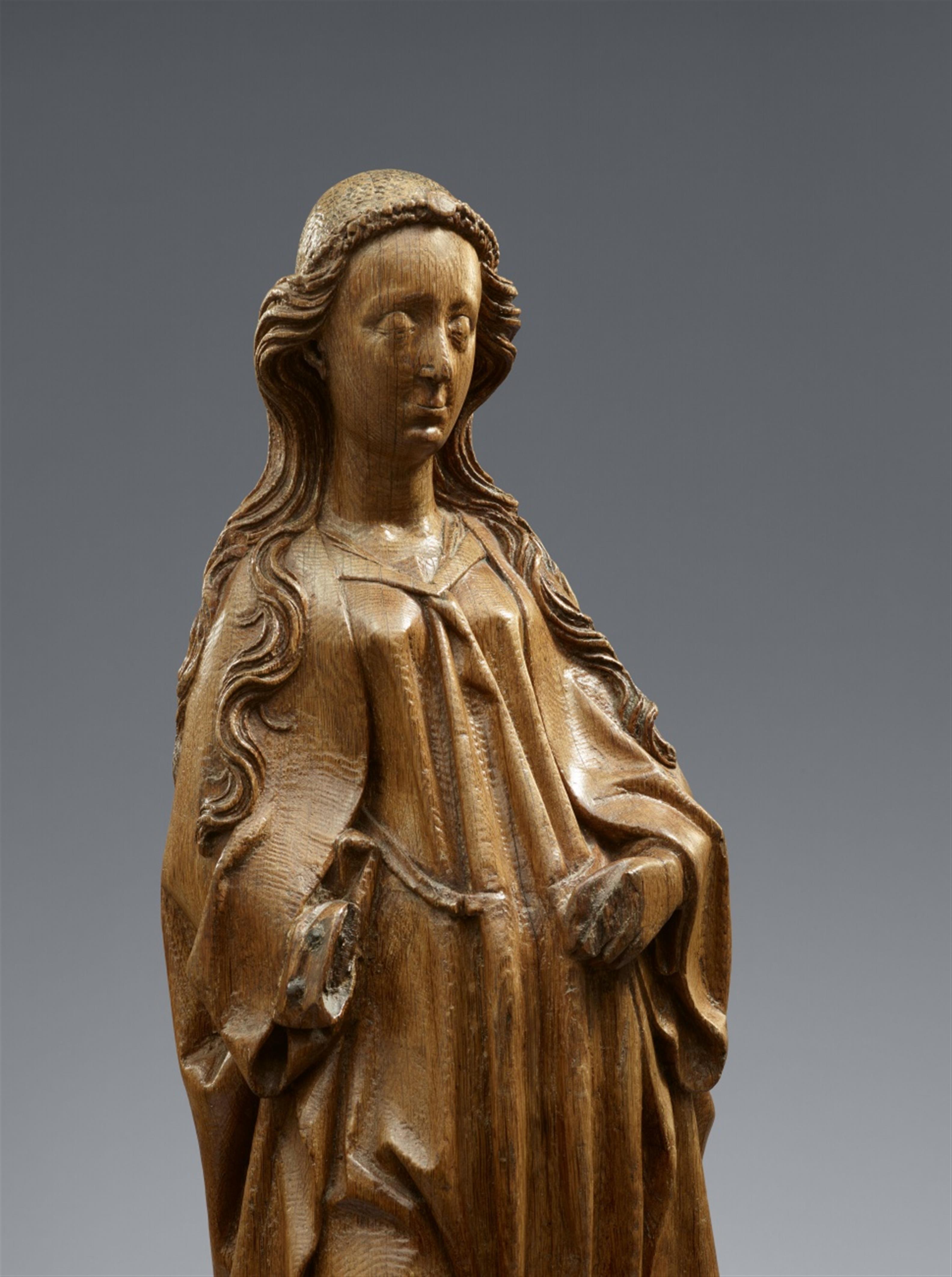 Meister Arnt - A carved oak figure of a female saint, probably Saint Catherine, by Master Arnt. - image-2