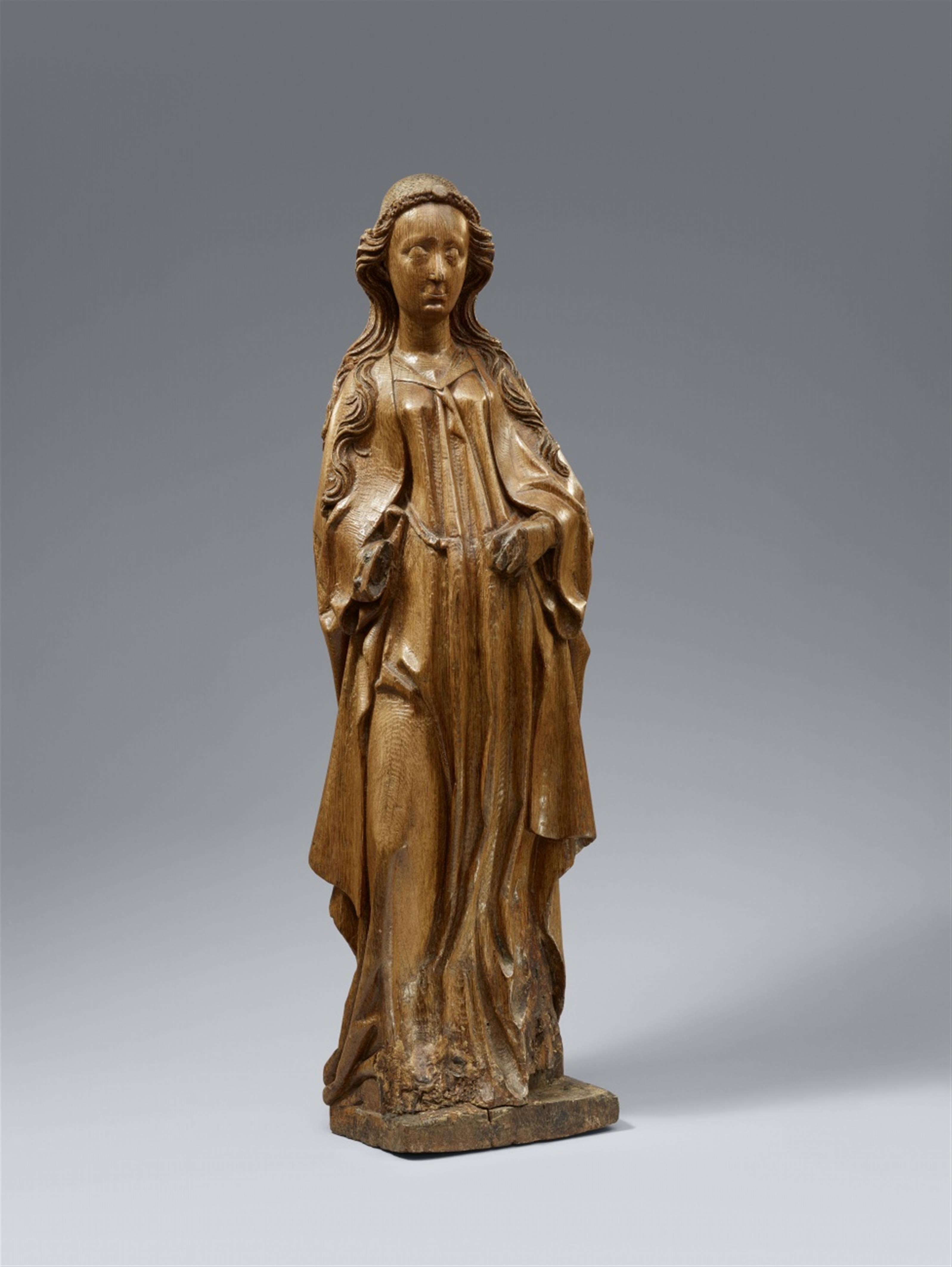 Meister Arnt - A carved oak figure of a female saint, probably Saint Catherine, by Master Arnt. - image-1