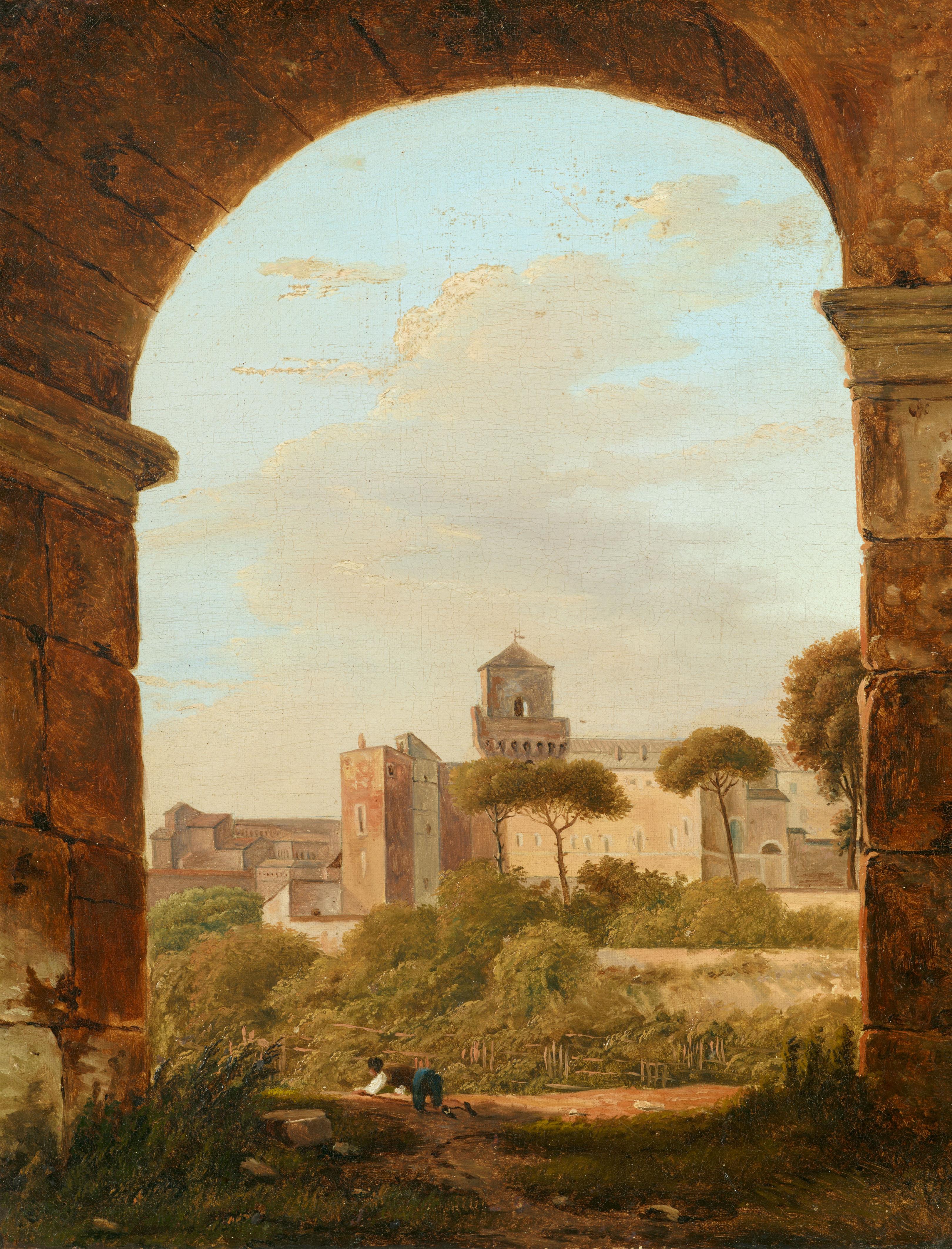 German School first half 19th century - View of the Lago Albano
View of the Castelli Romani - image-1