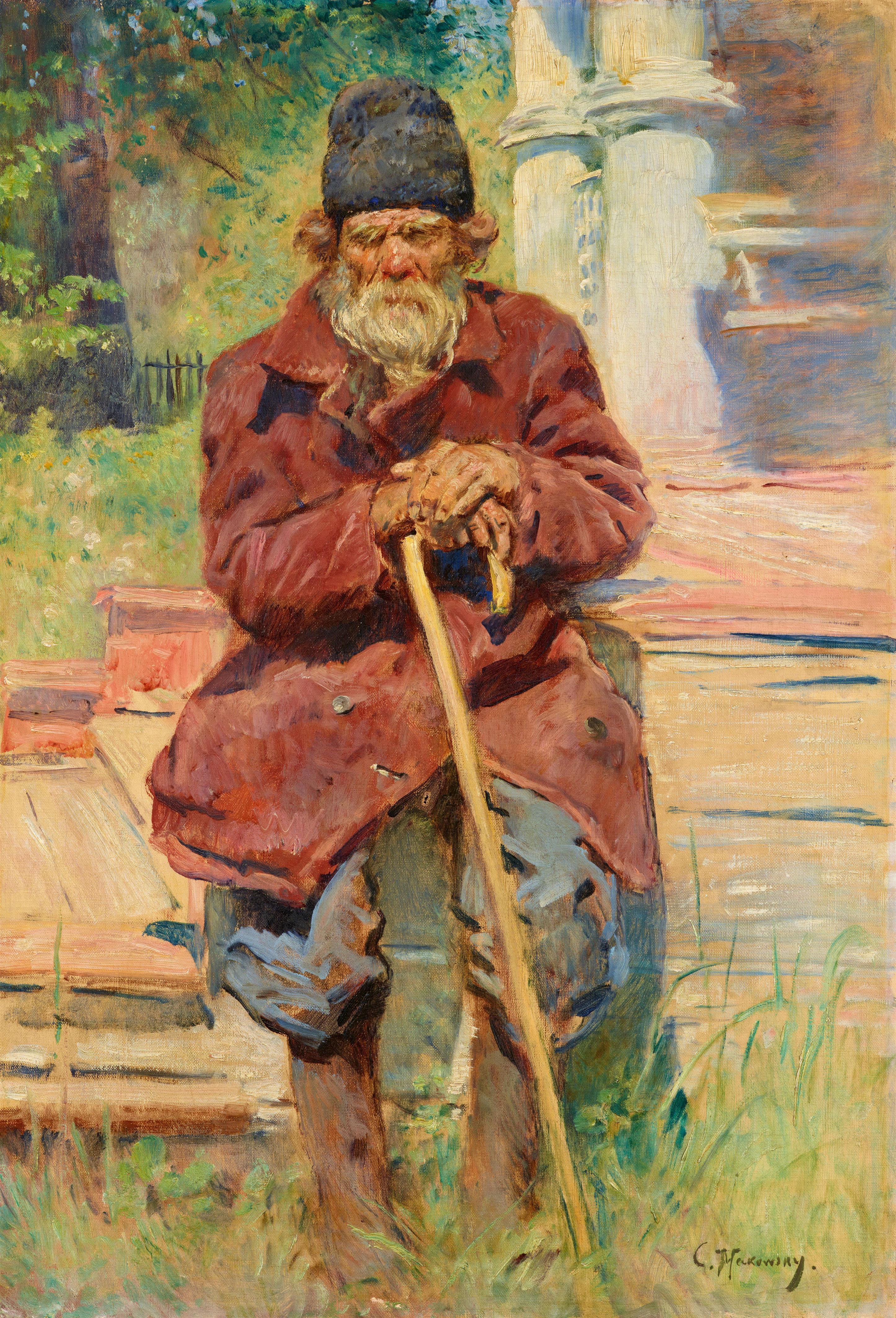Konstantin Jegorowitsch Makowskij - An Old Beggar - image-1