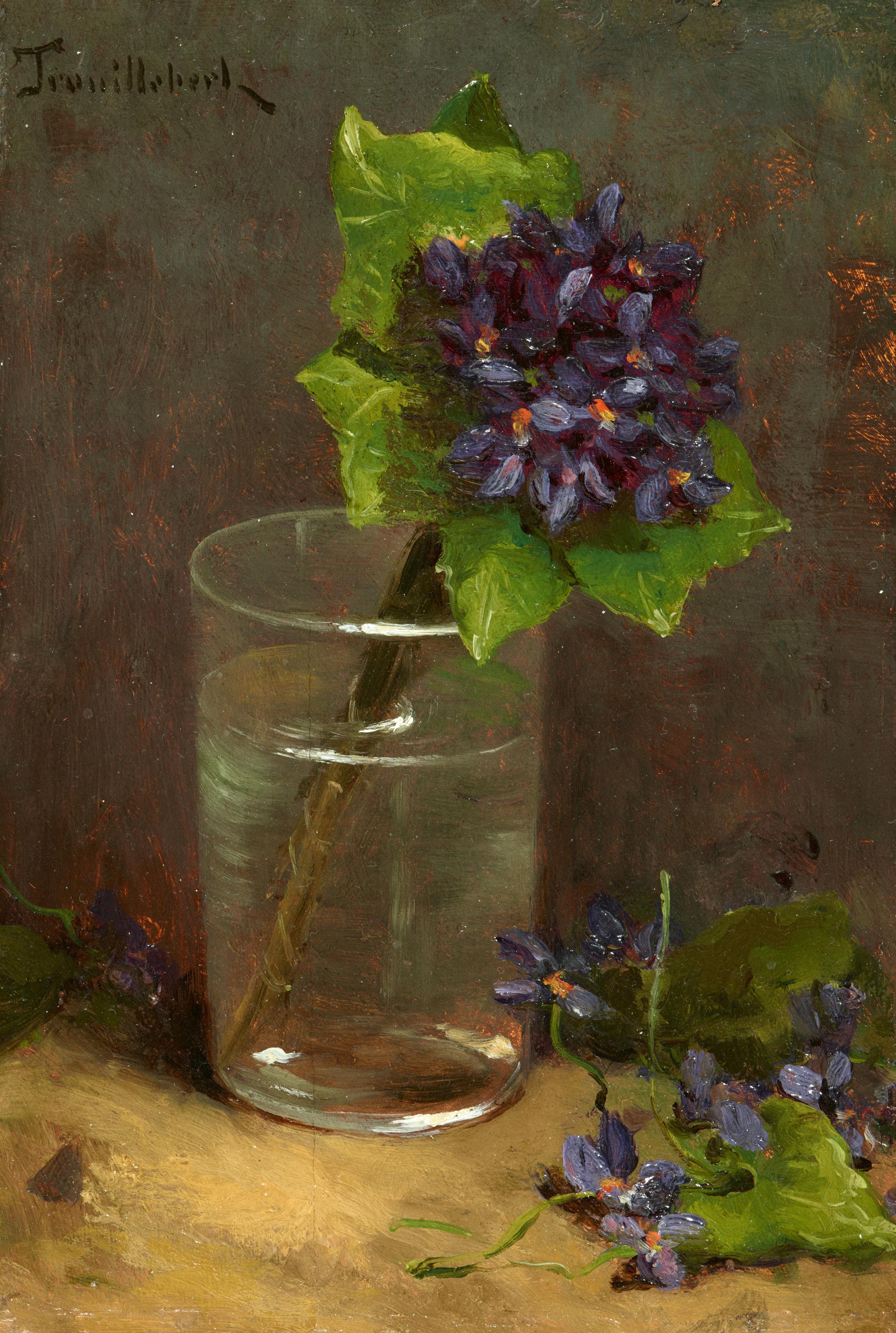 Paul Désiré Trouillebert - Violets in a Glass - image-1