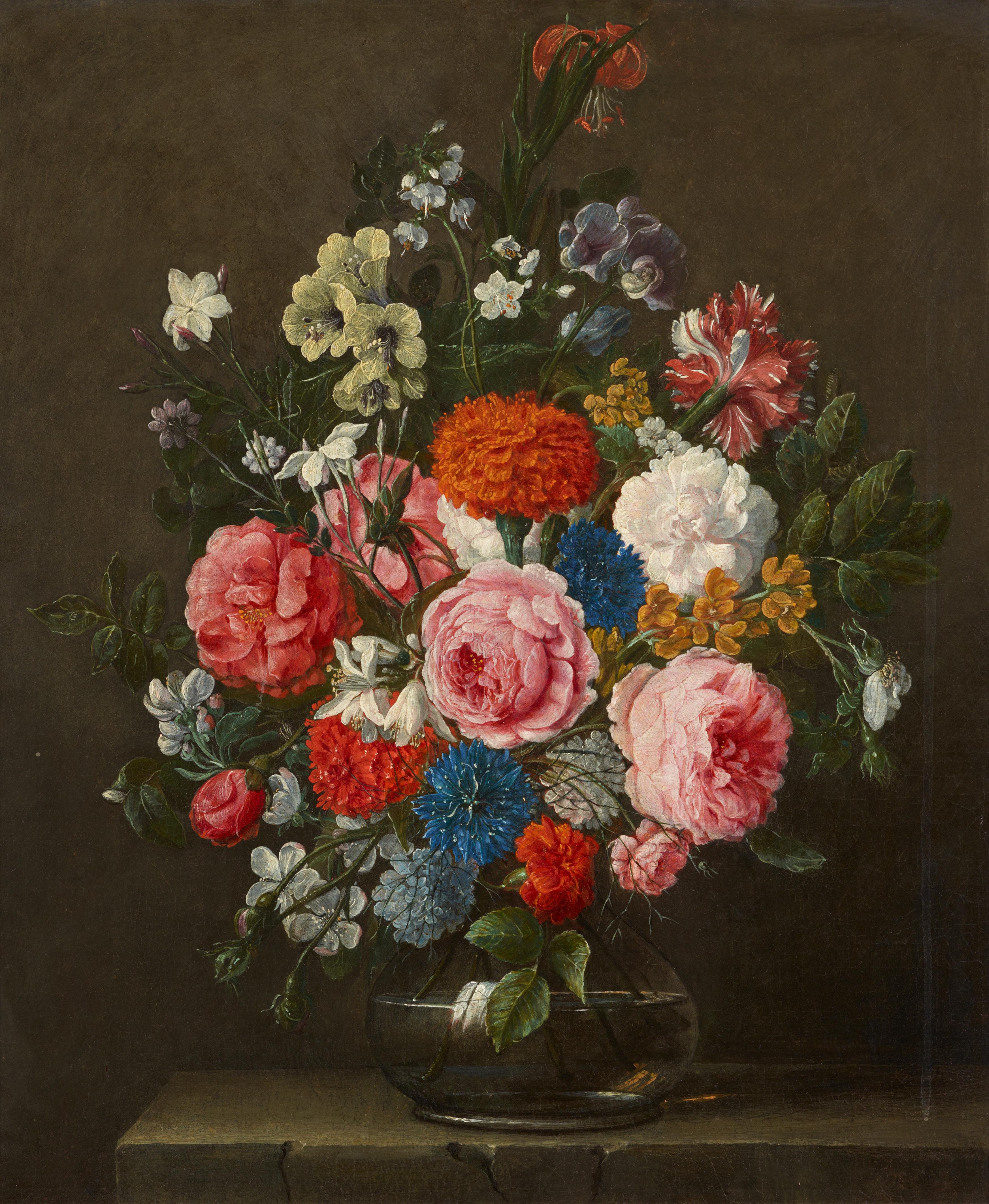 Hieronymus Galle the Elder - Two Floral Still Lifes - image-2