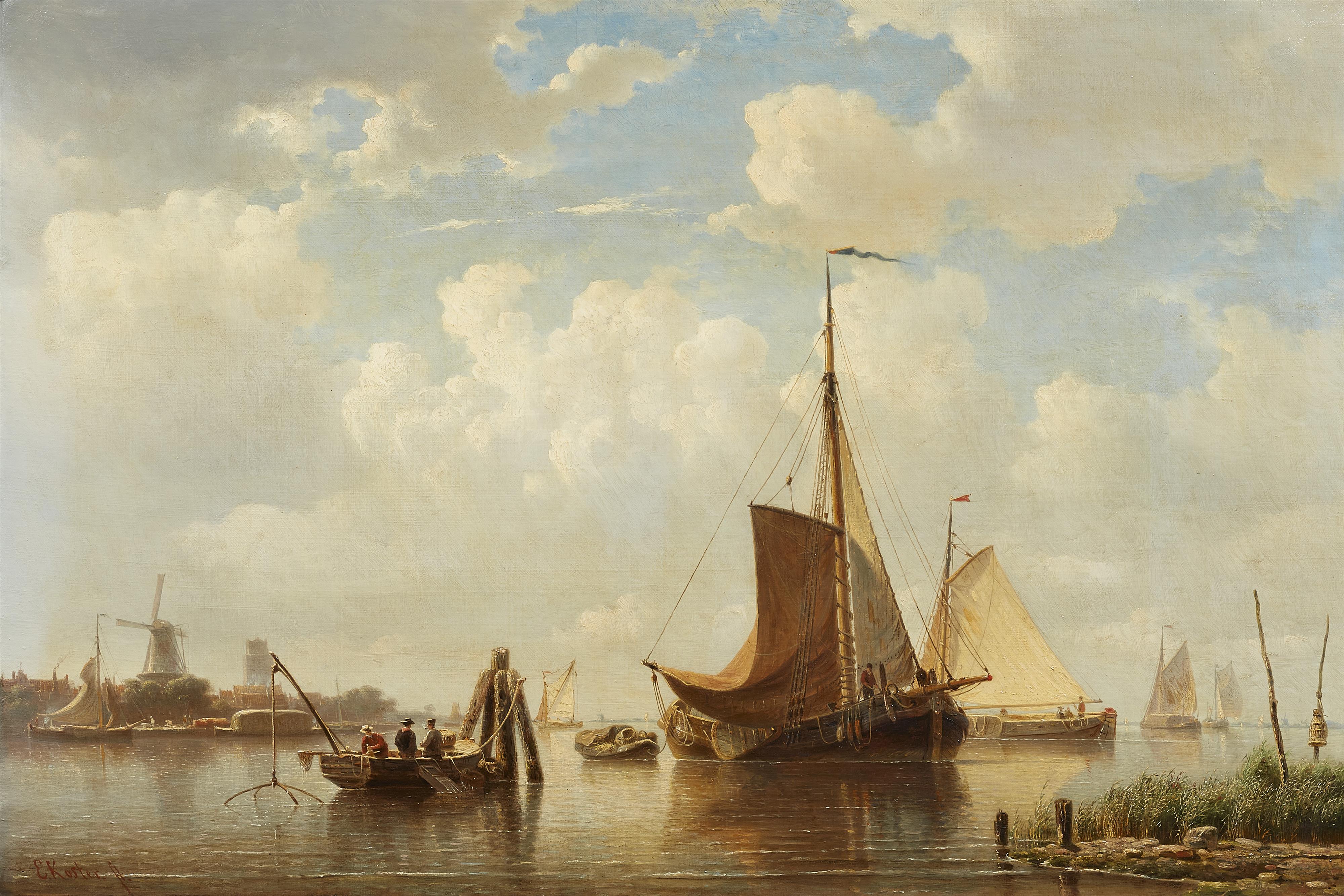Everhardus Koster - Ansicht von Dordrecht - image-1
