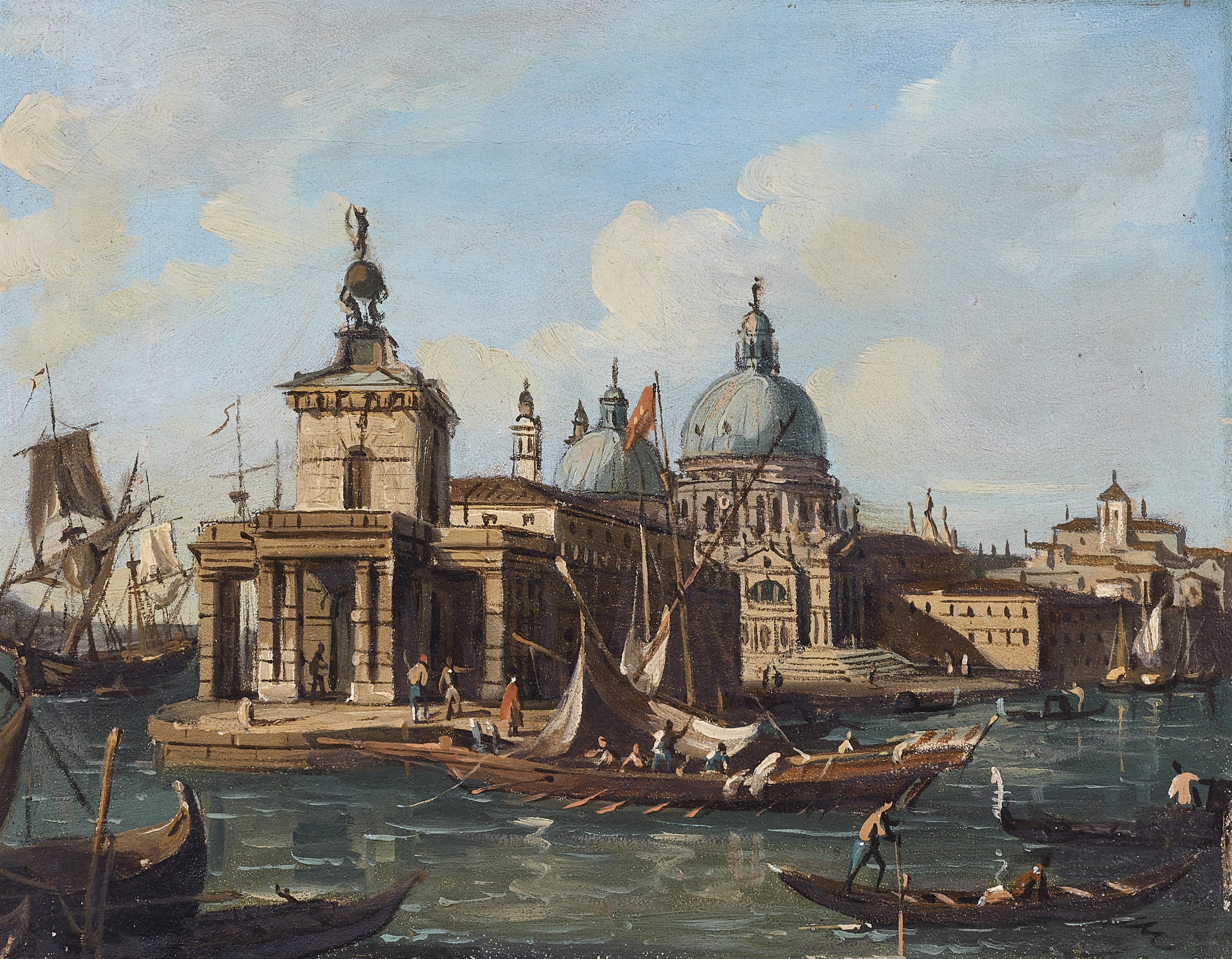 Venezianischer Künstler des 19. Jahrhunderts - Ansicht der Punta della Dogana
Auf der Riva degli Schiavoni - image-1