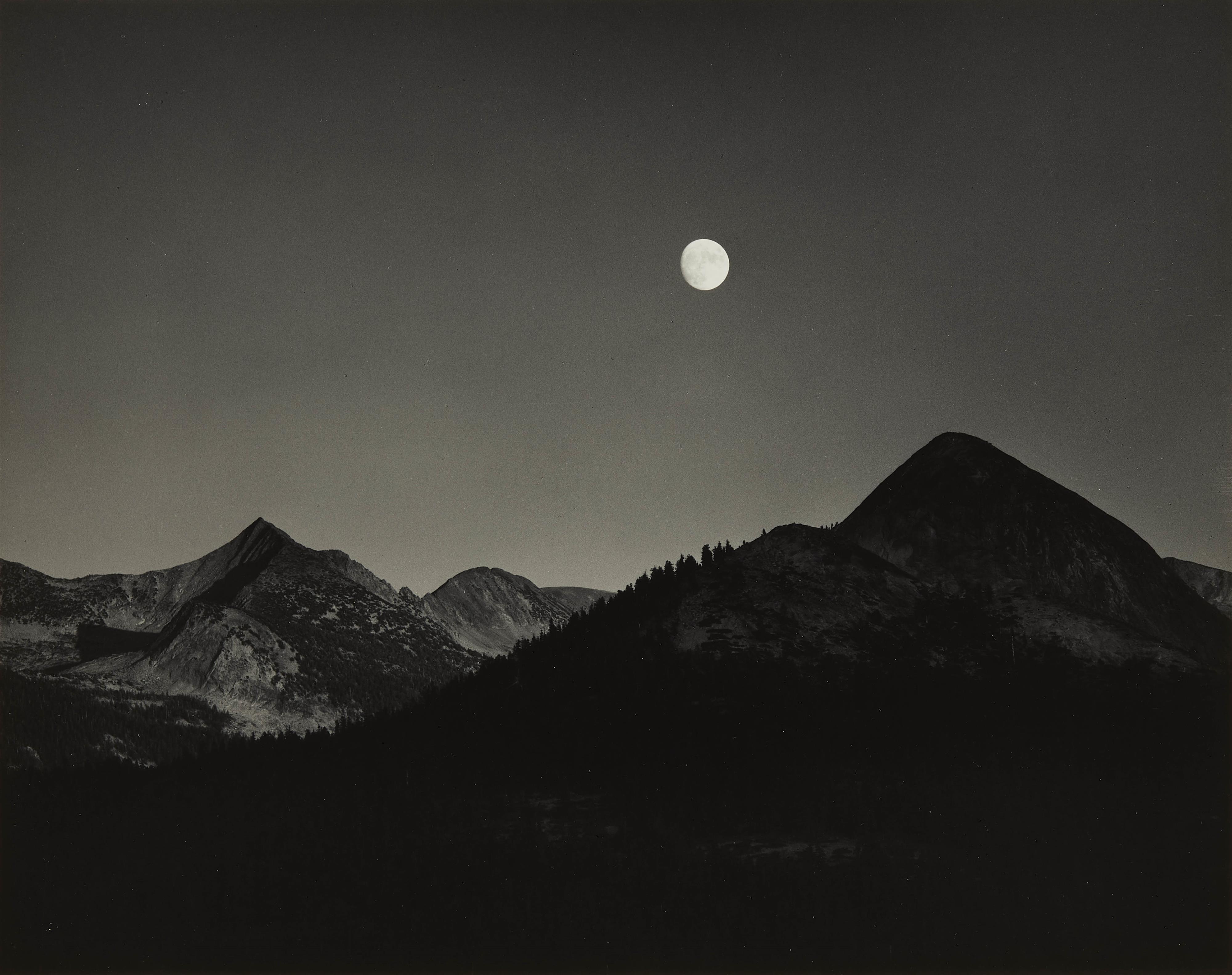Ansel Adams - Moonrise from Glacier Point, Yosemite National Park, California - image-1