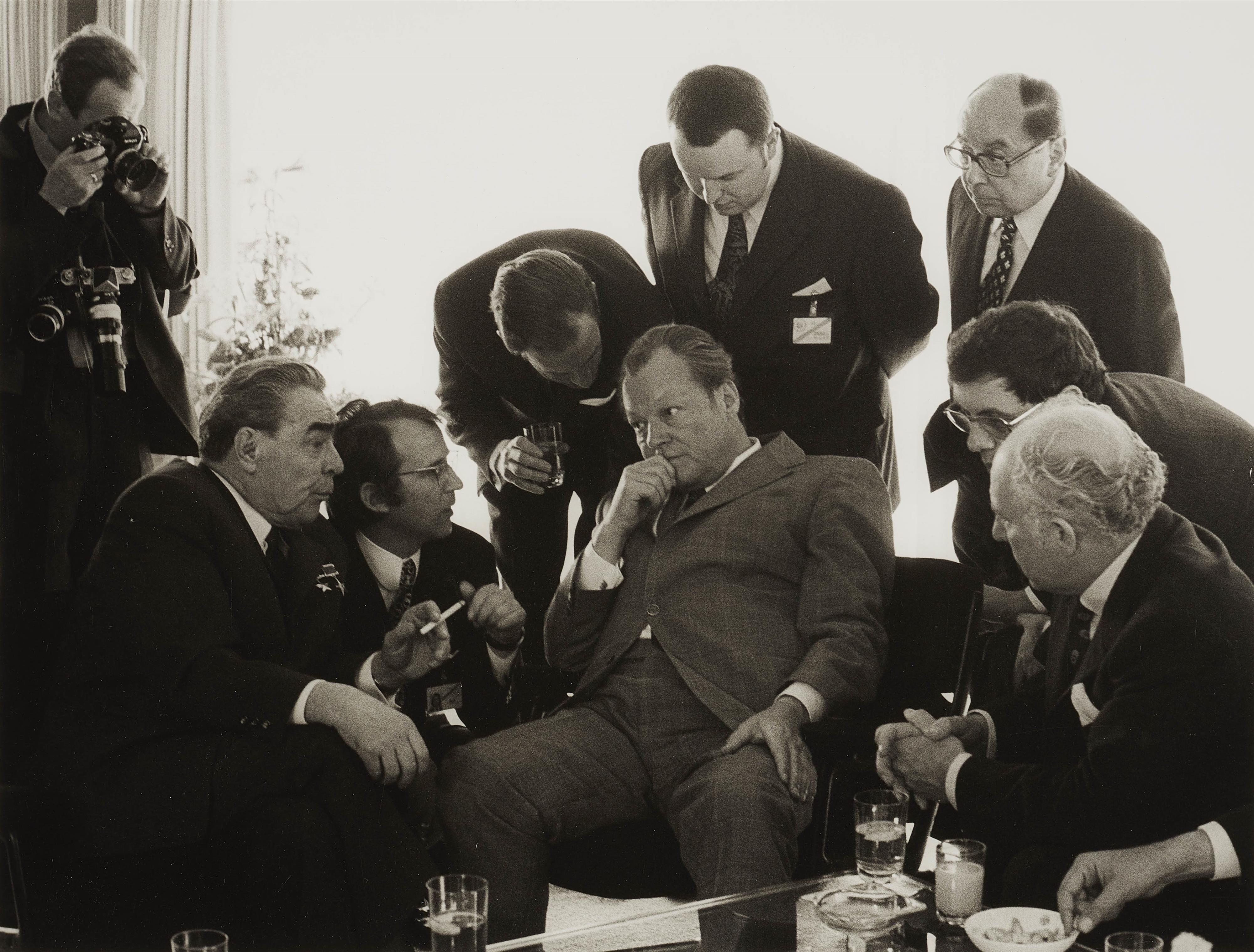Barbara Klemm - Leonid Breschnew, Willy Brandt, Staatsbesuch, Bonn - image-1