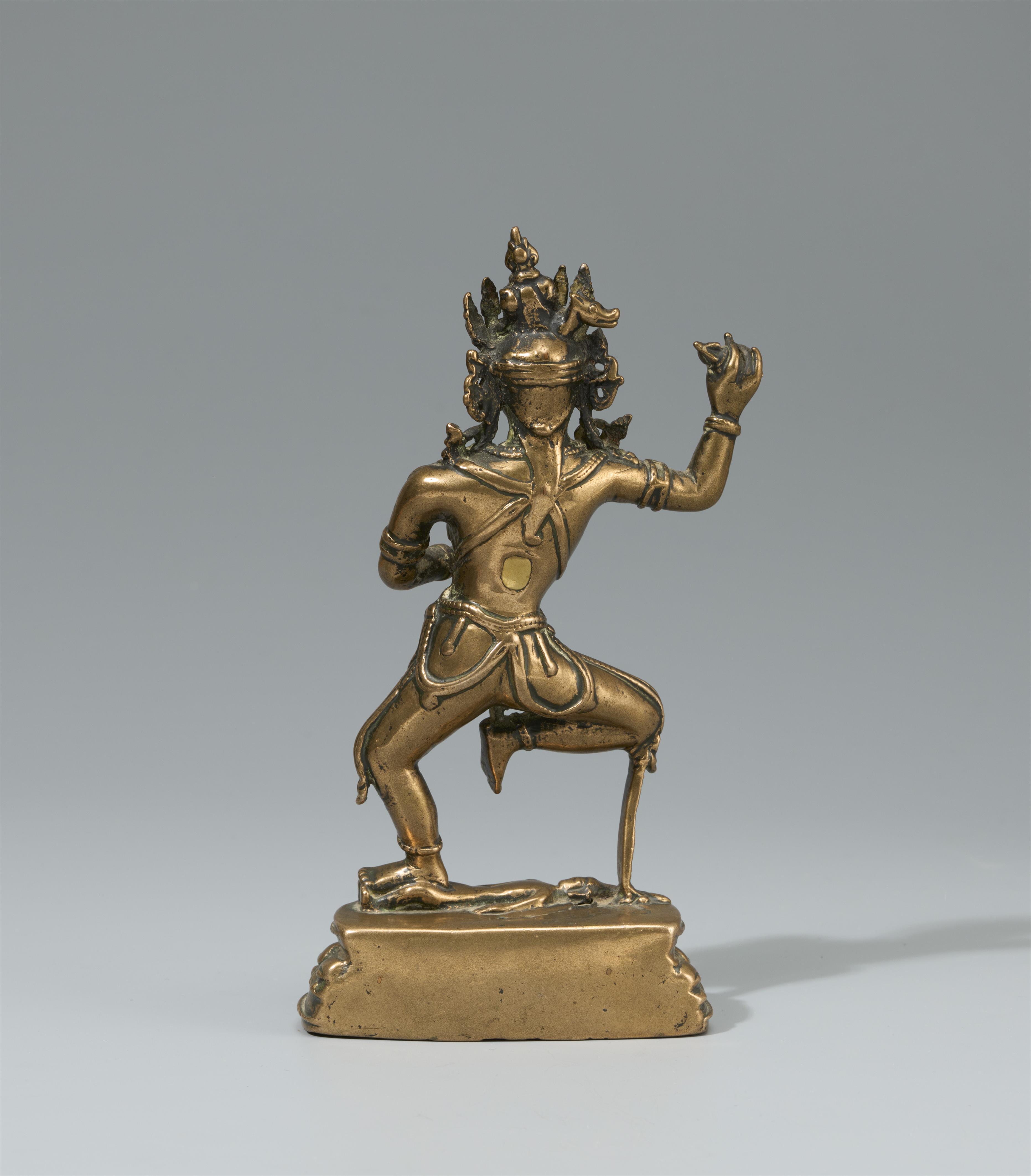 A copper alloy figure of Vajravarahi. Tibet, 14th-16th century - image-2