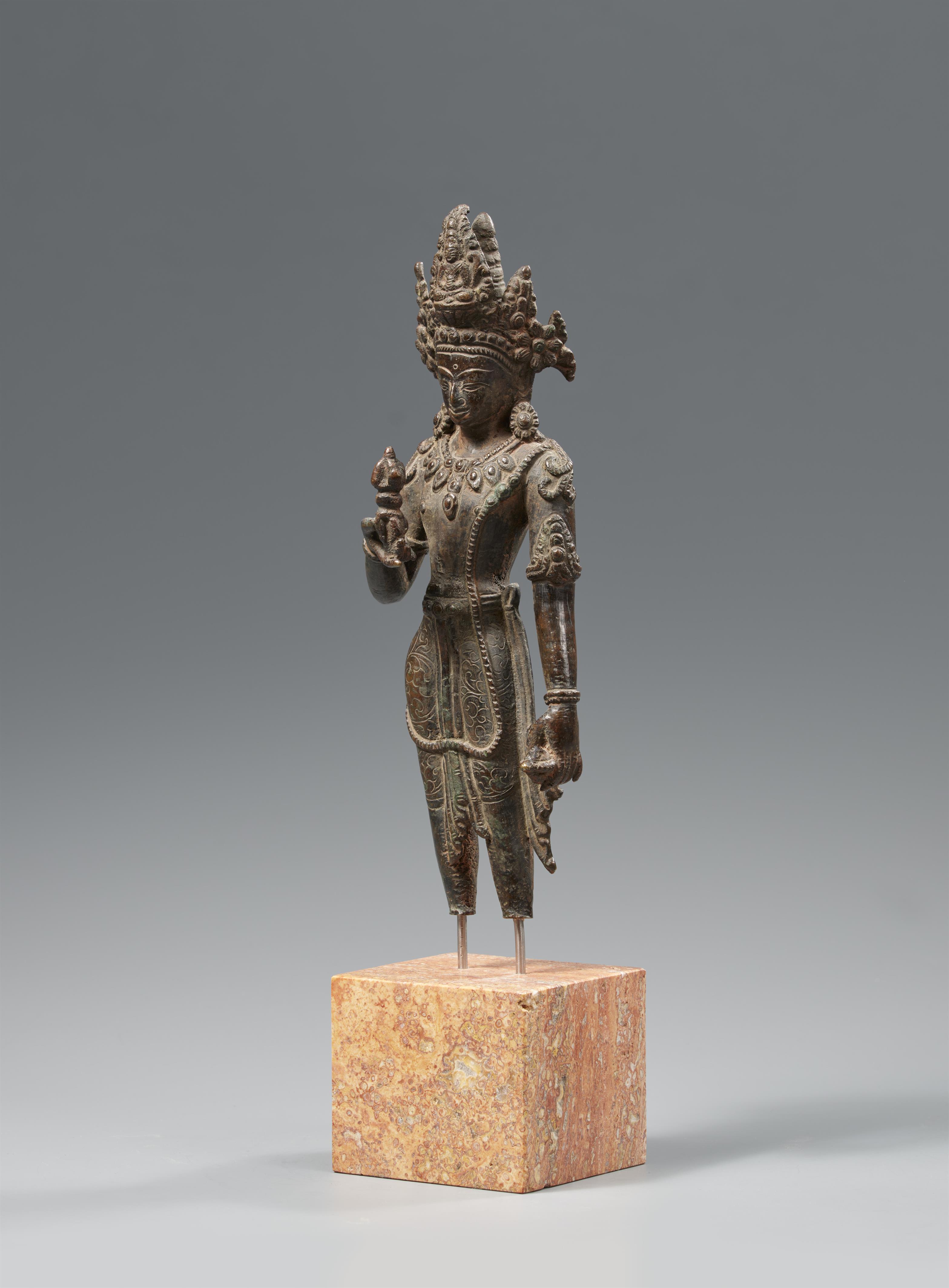 A bronze figur of Vajrasattva. Nepal - image-2