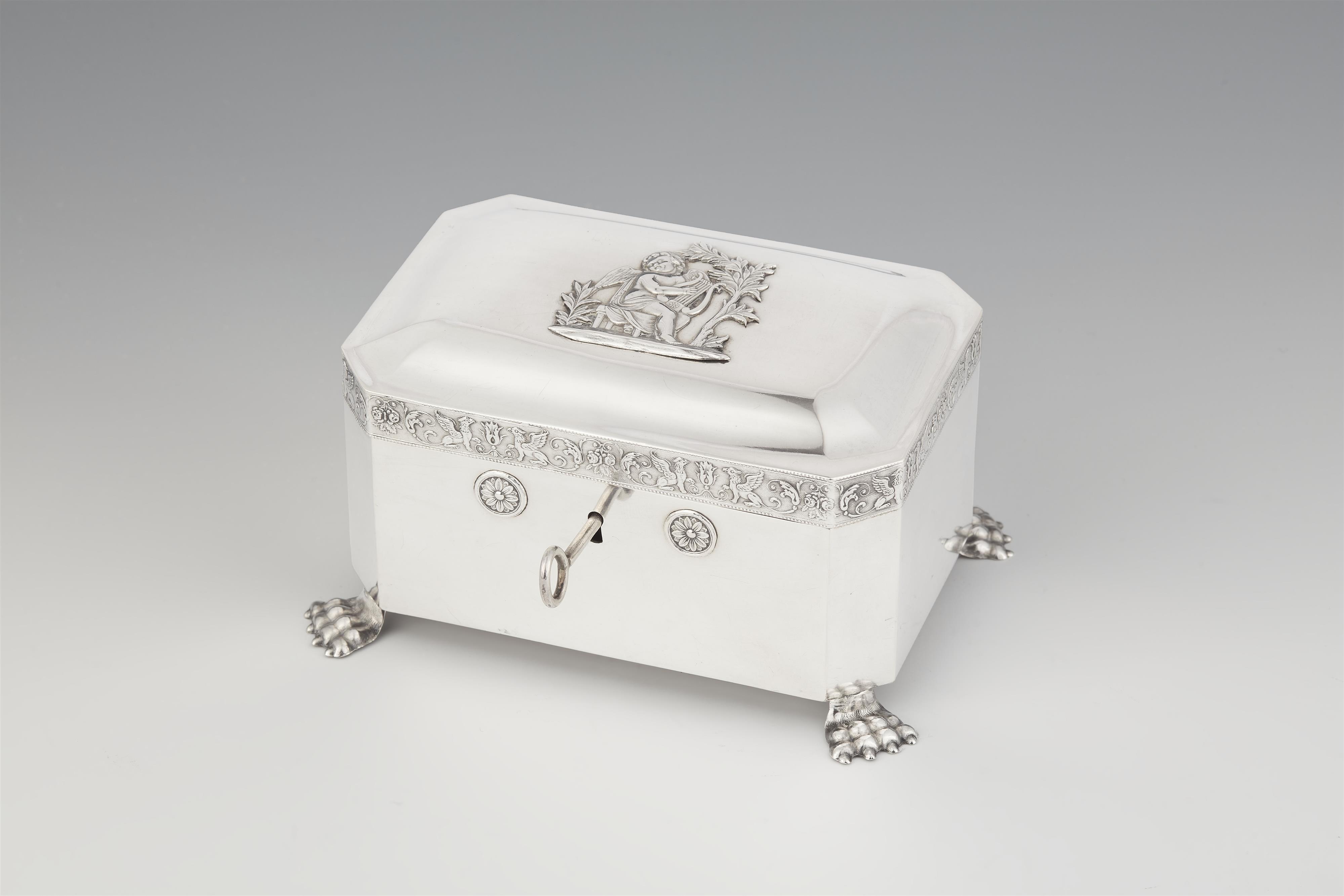 A Neoclassical Berlin silver sugar box - image-1