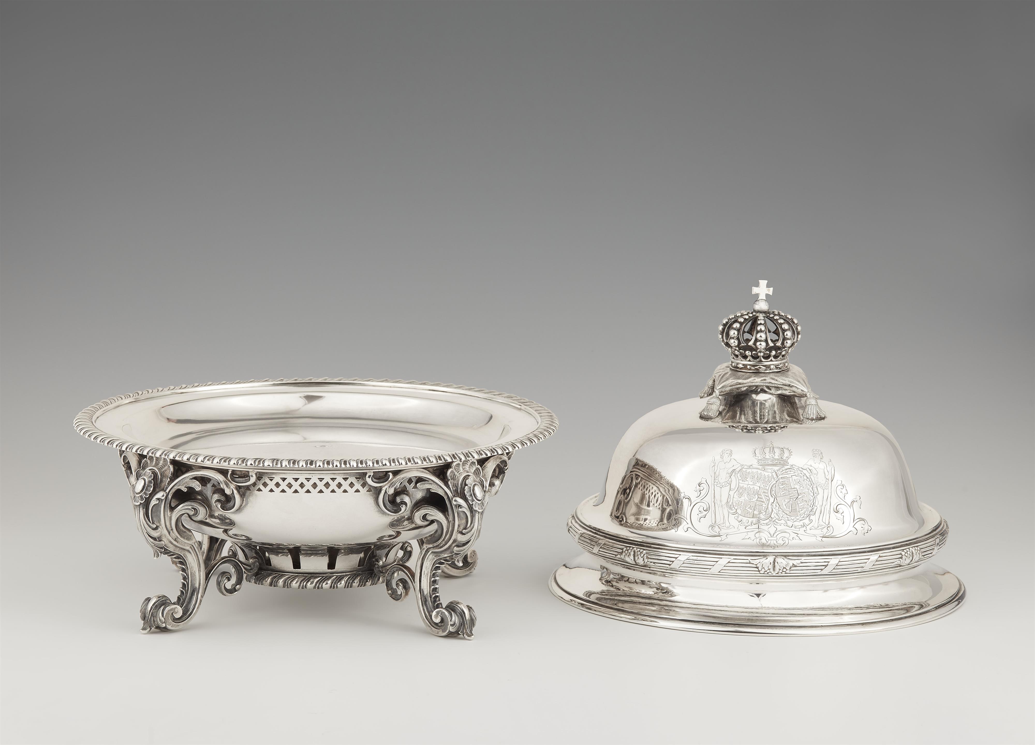 A silver rechaud and cloche made for Prince Frederick William and Princess Victoria of Prussia - image-2