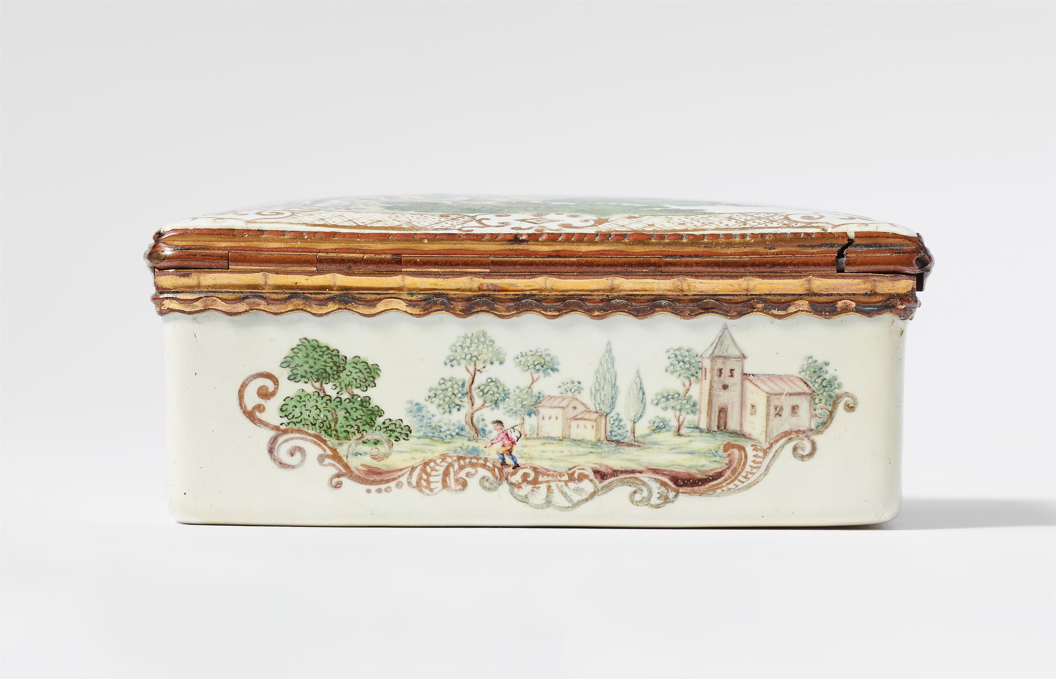 A Berlin enamel snuff box with hunting motifs - image-4