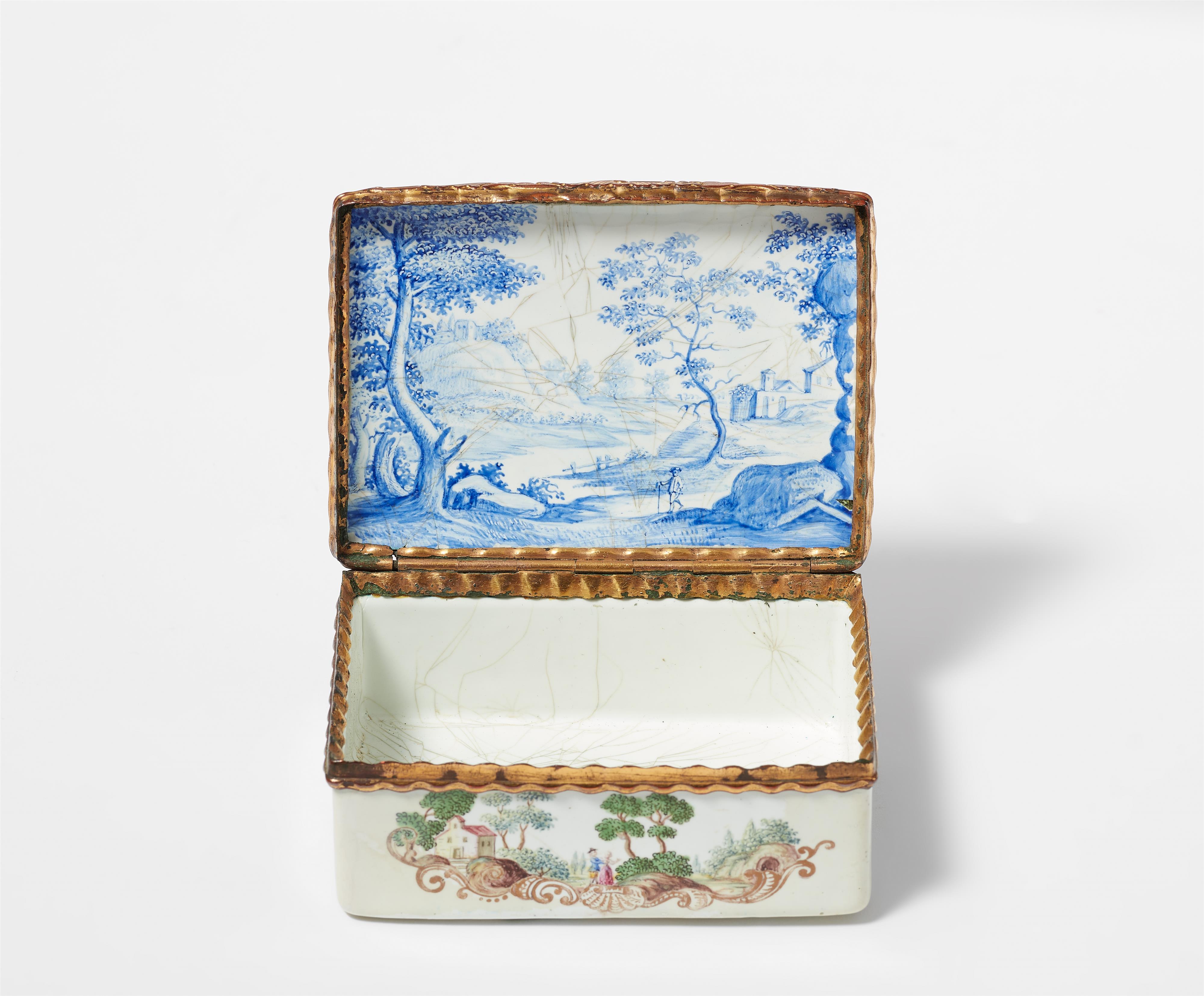A Berlin enamel snuff box with hunting motifs - image-7