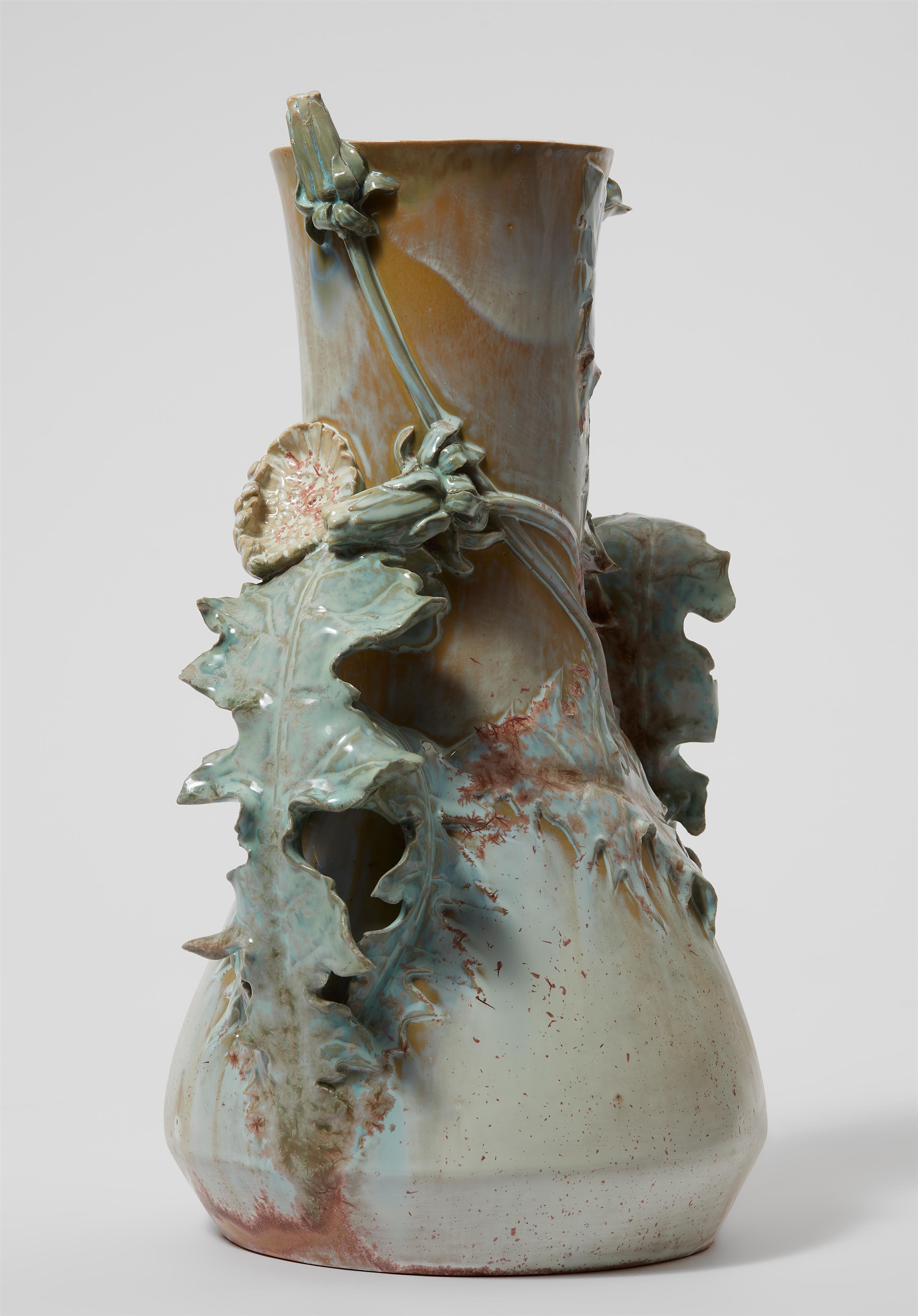 A Berlin KPM porcelain vase with dandelion decor - image-3