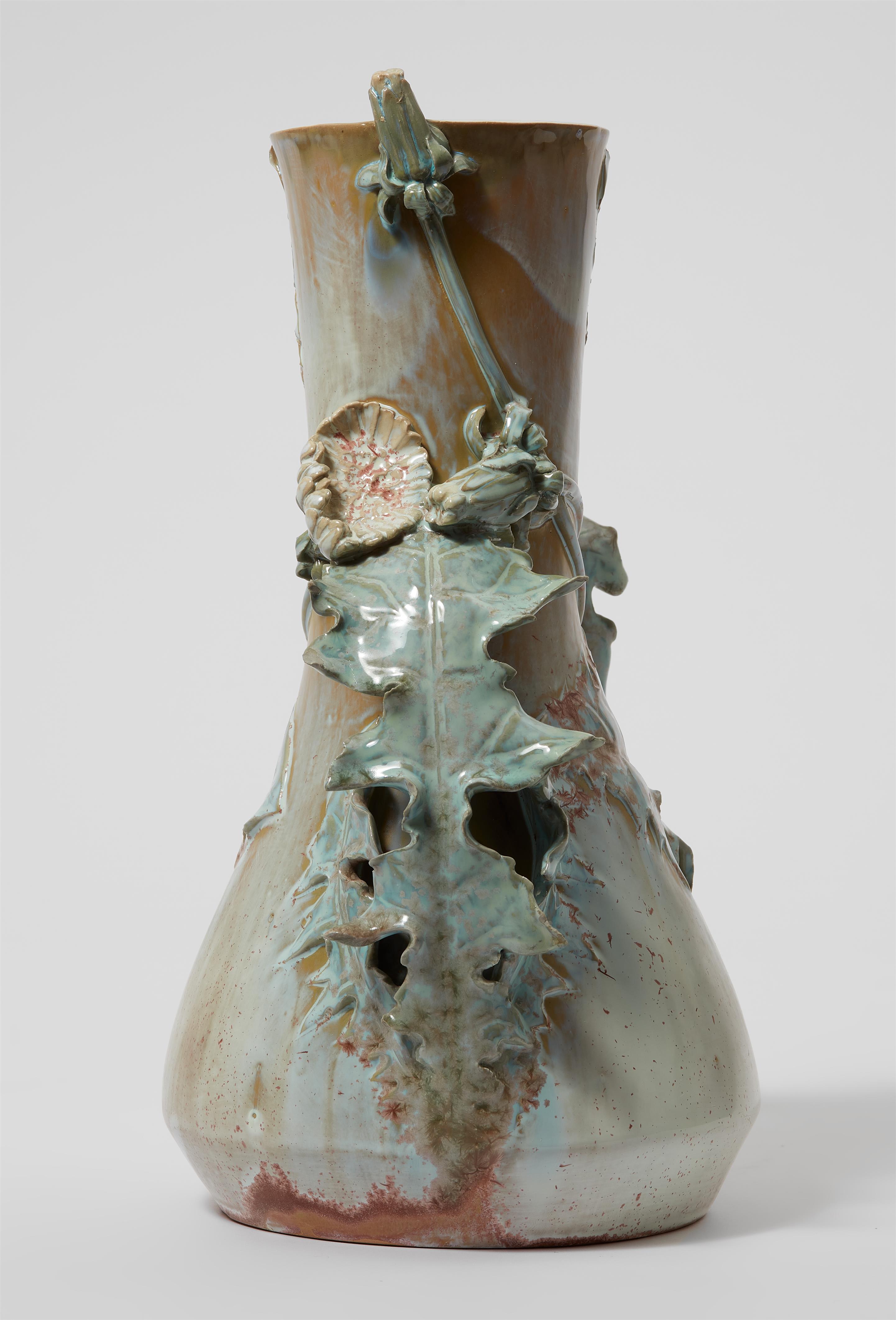 A Berlin KPM porcelain vase with dandelion decor - image-4