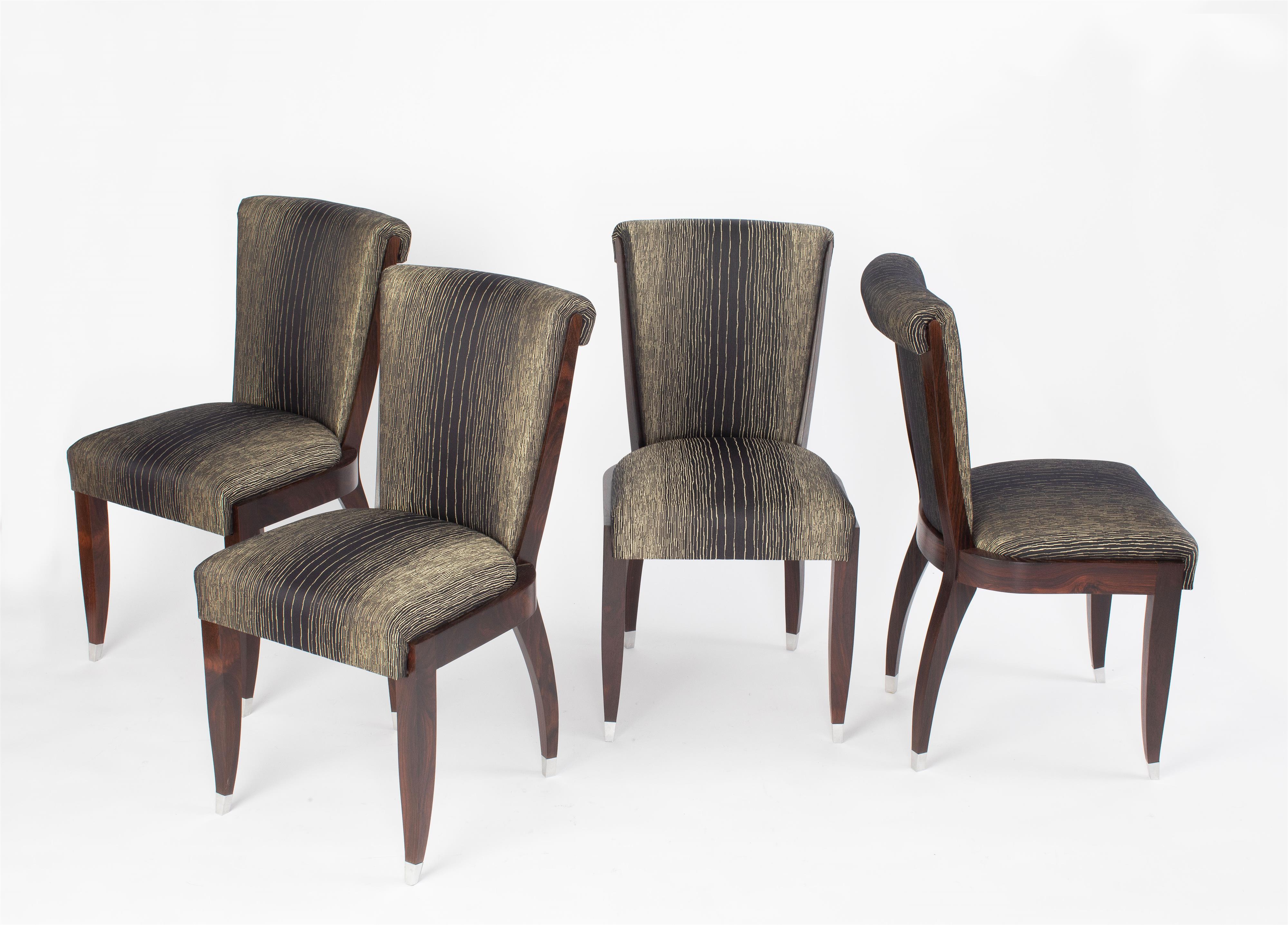 Set of four upholstered chairs - image-5