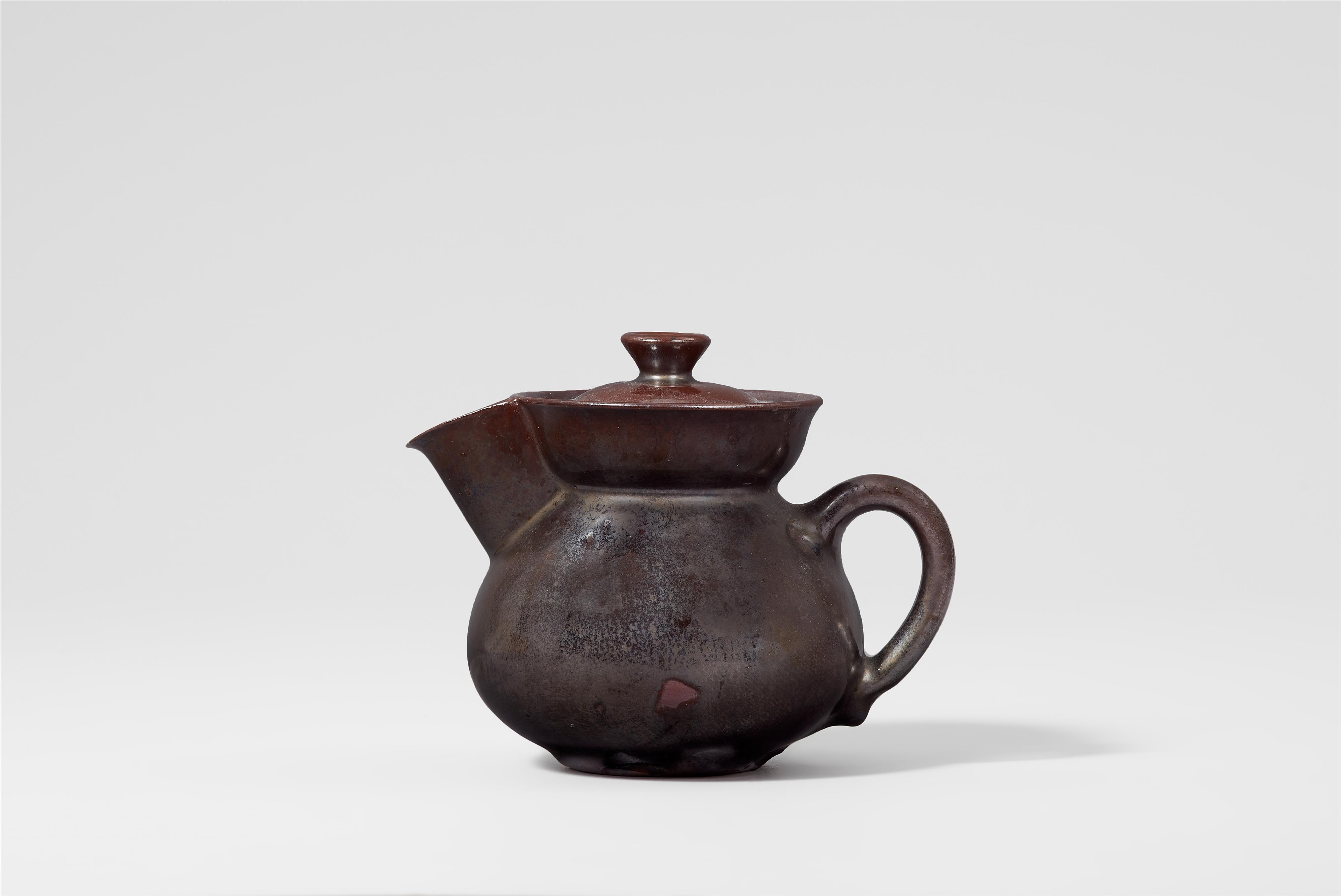 A small ceramic ewer with a lid by Otto Lindig (1895 - 1966) - image-1