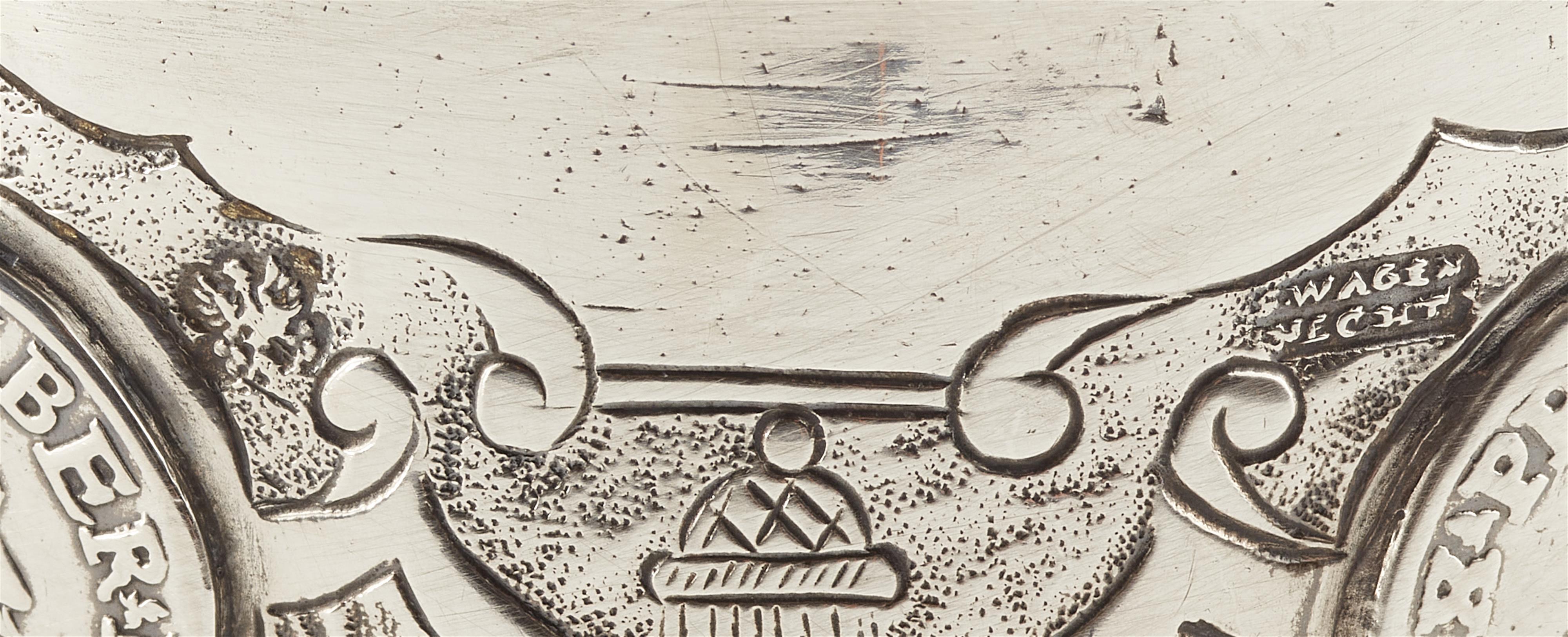 A rare parcel gilt Landsberg silver coin-set beaker - image-2