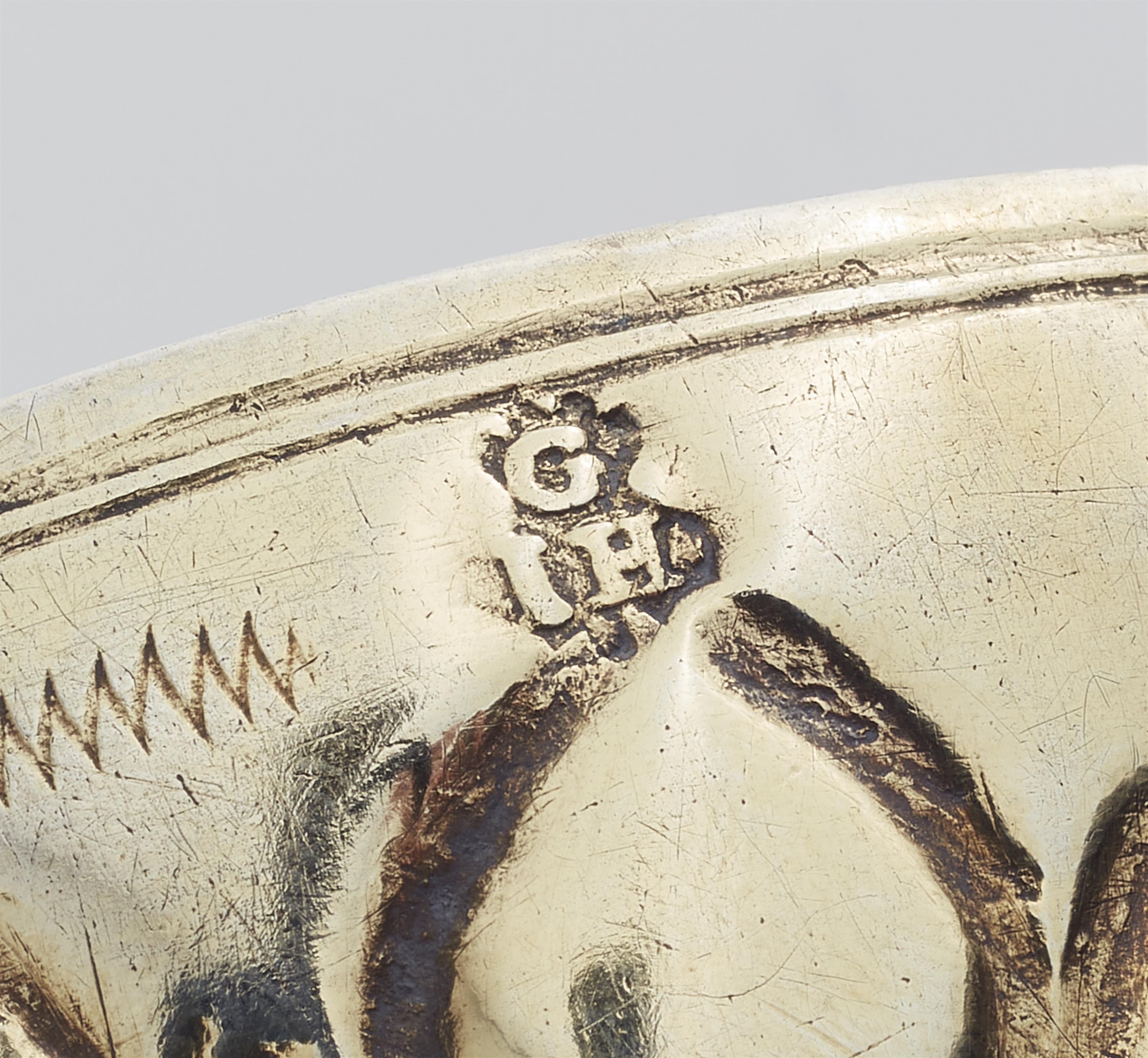 A Berlin parcel gilt silver chalice made for a farrier and cartwright - image-3