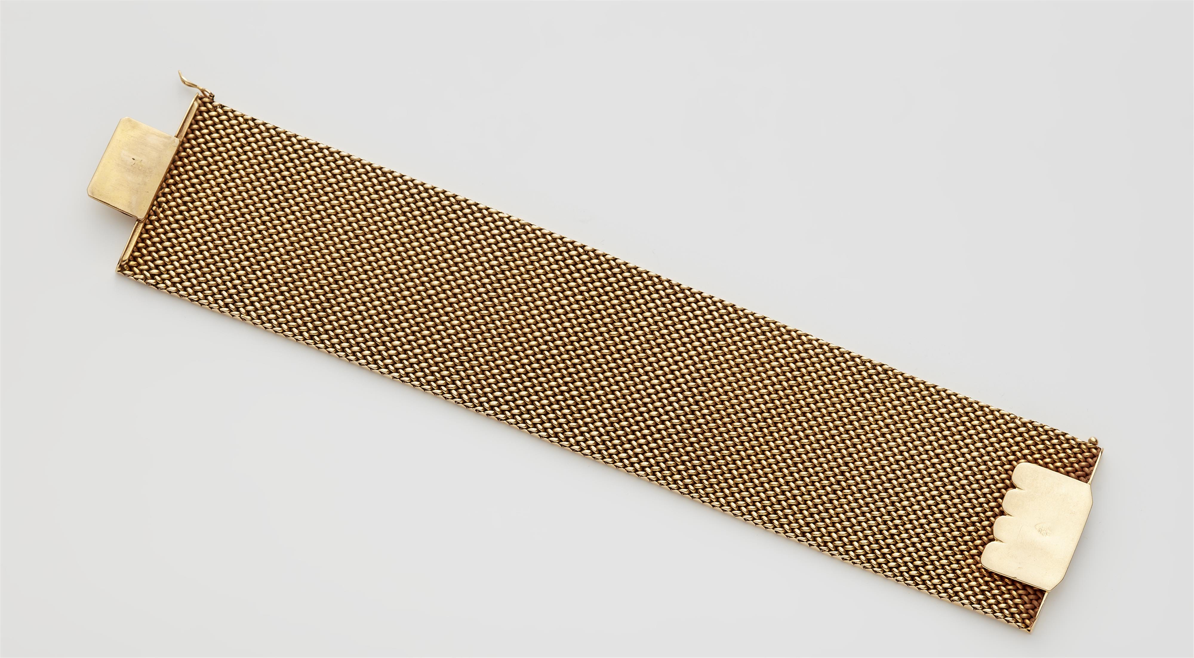 An Italian 18k braided cuff bracelet. - image-2