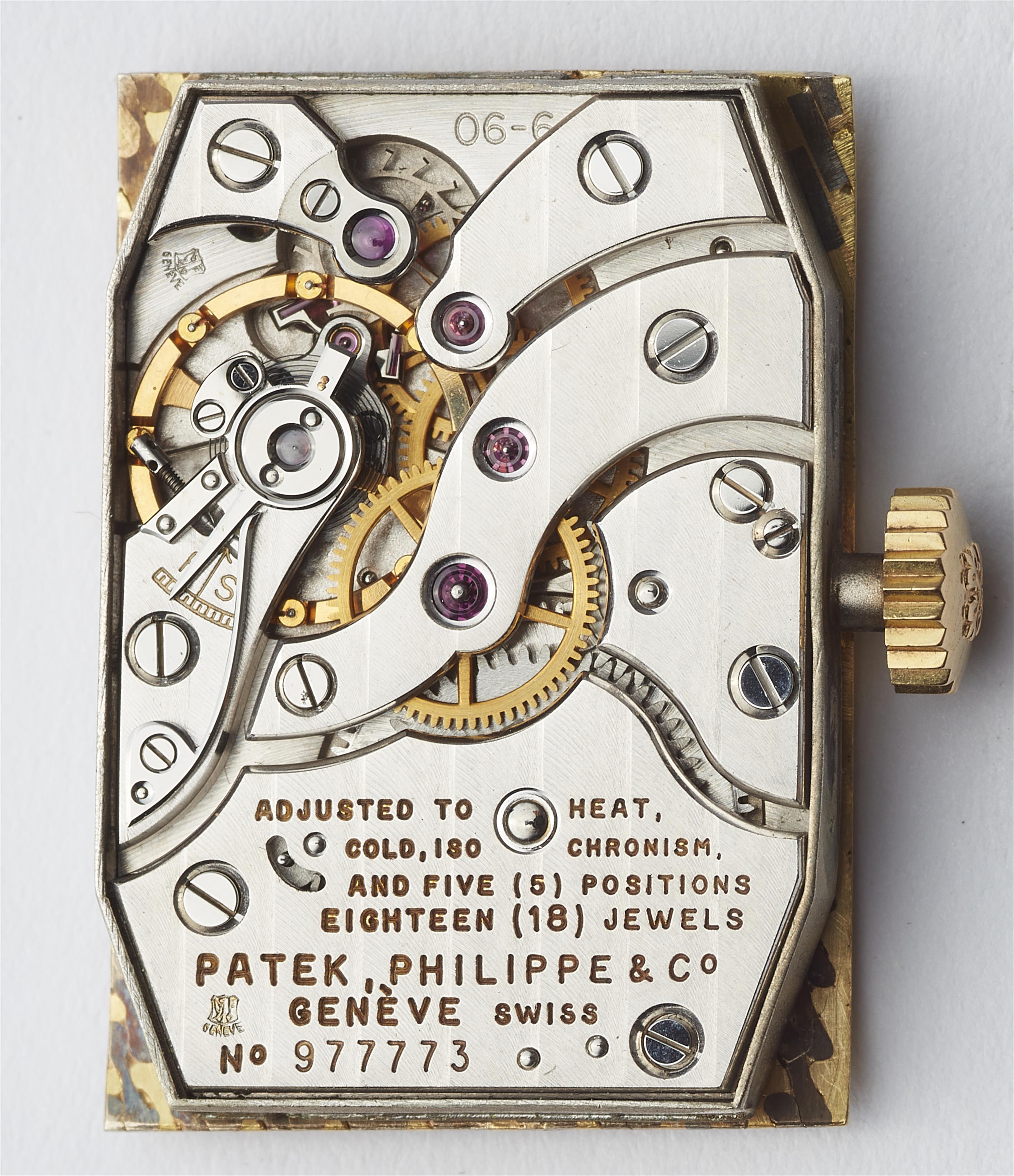 An extremely rare 18k white and yellow gold Patek Philippe gentleman's wristwatch. - image-4