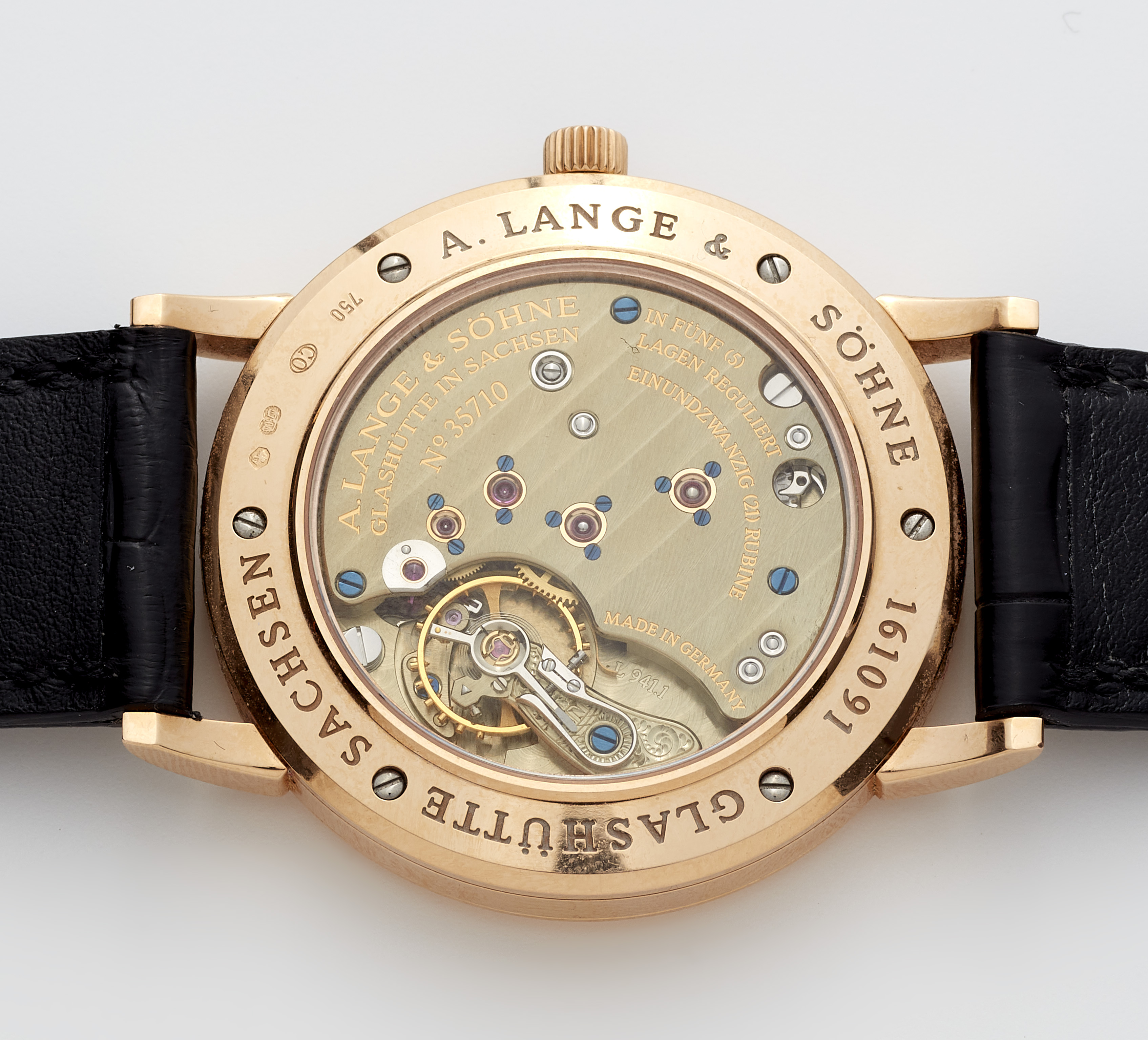An 18k rosé gold manual winding A. Lange & Söhne 1815 gentleman´s wristwatch - image-2