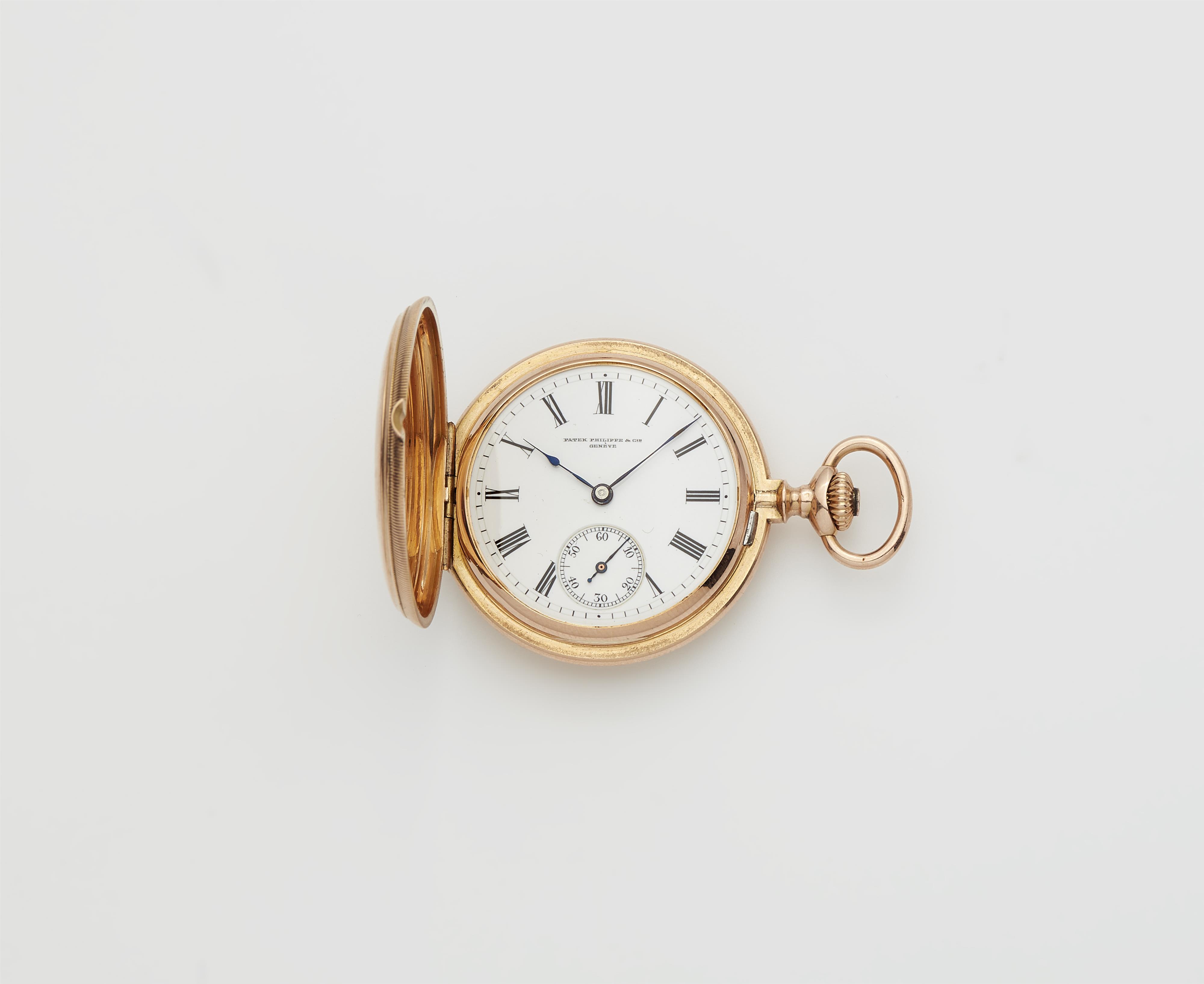 An 18k gold Patek Philippe Savonette pocket watch. - image-1