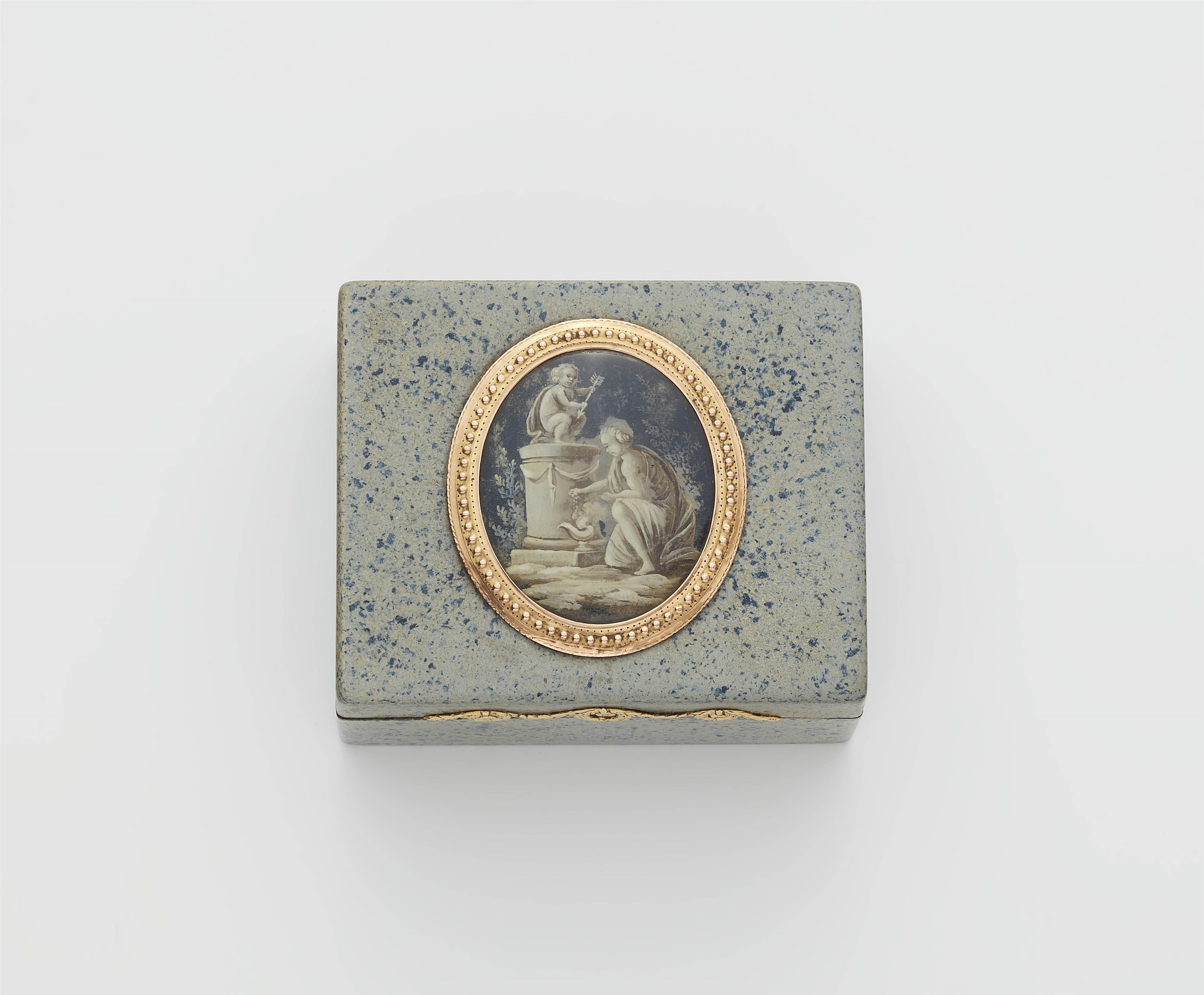 Louis XVI-Lacktabatière à Miniature - image-1
