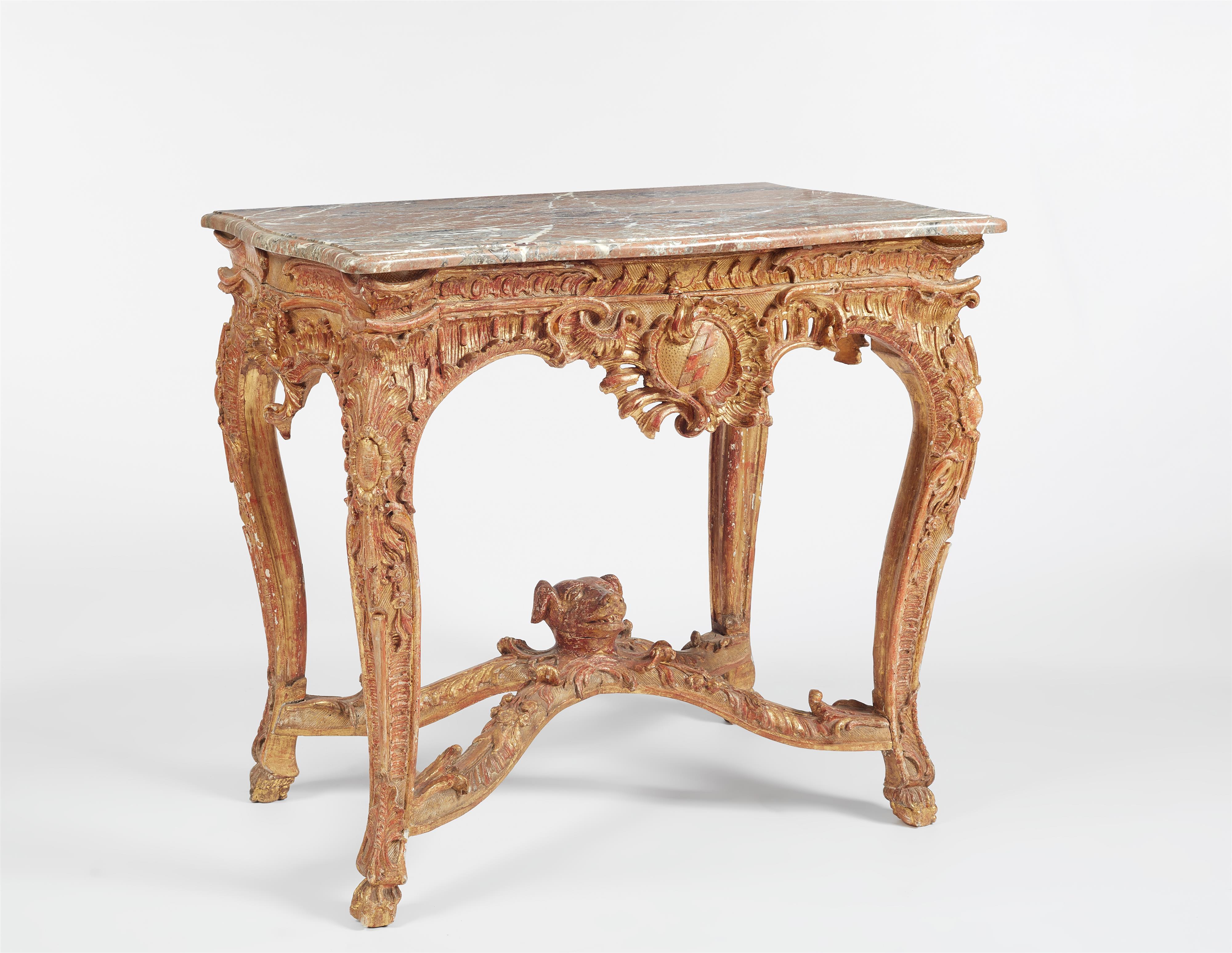 A Fulda giltwood console table - image-1