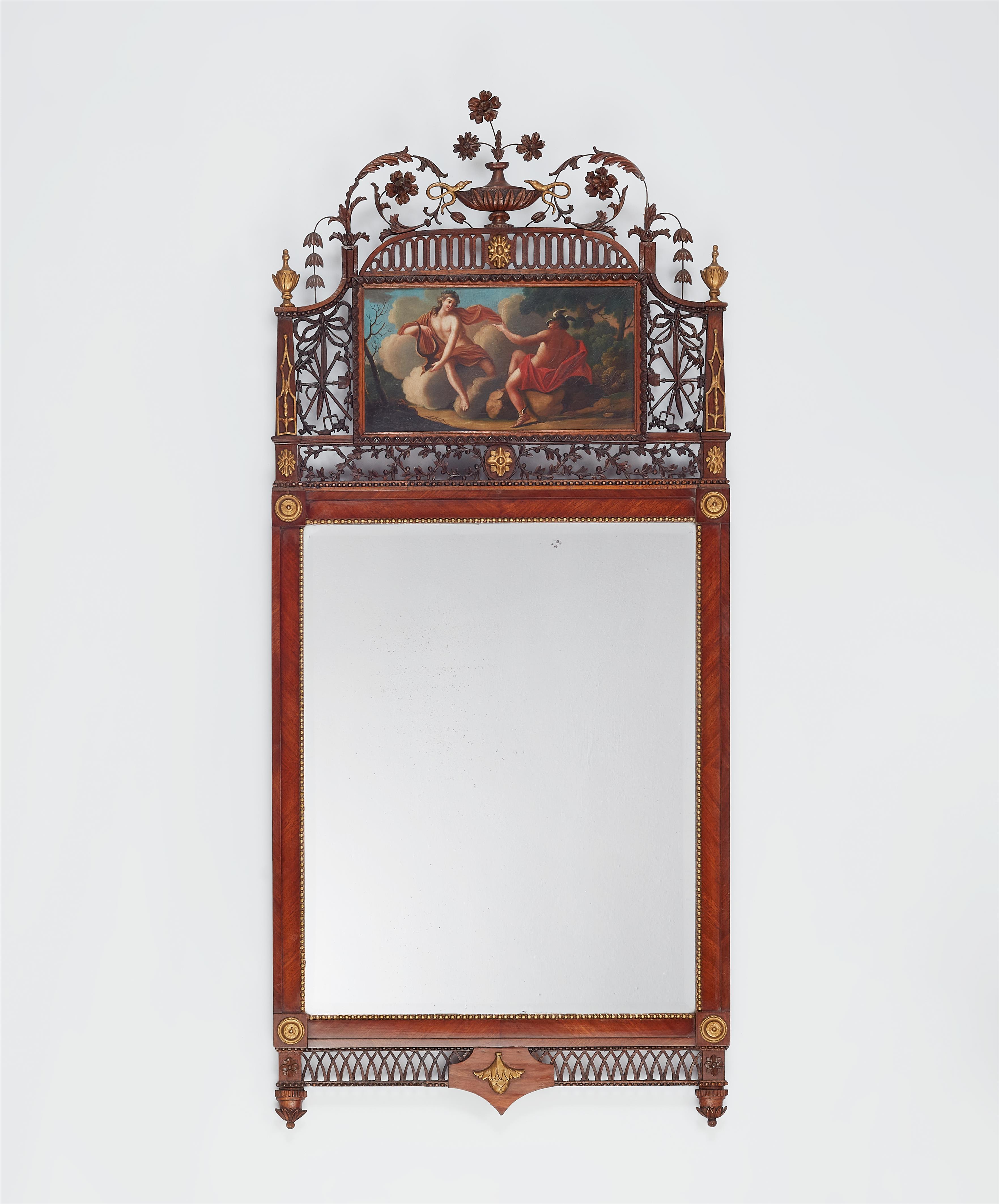 A Neoclassical mahogany mirror - image-1