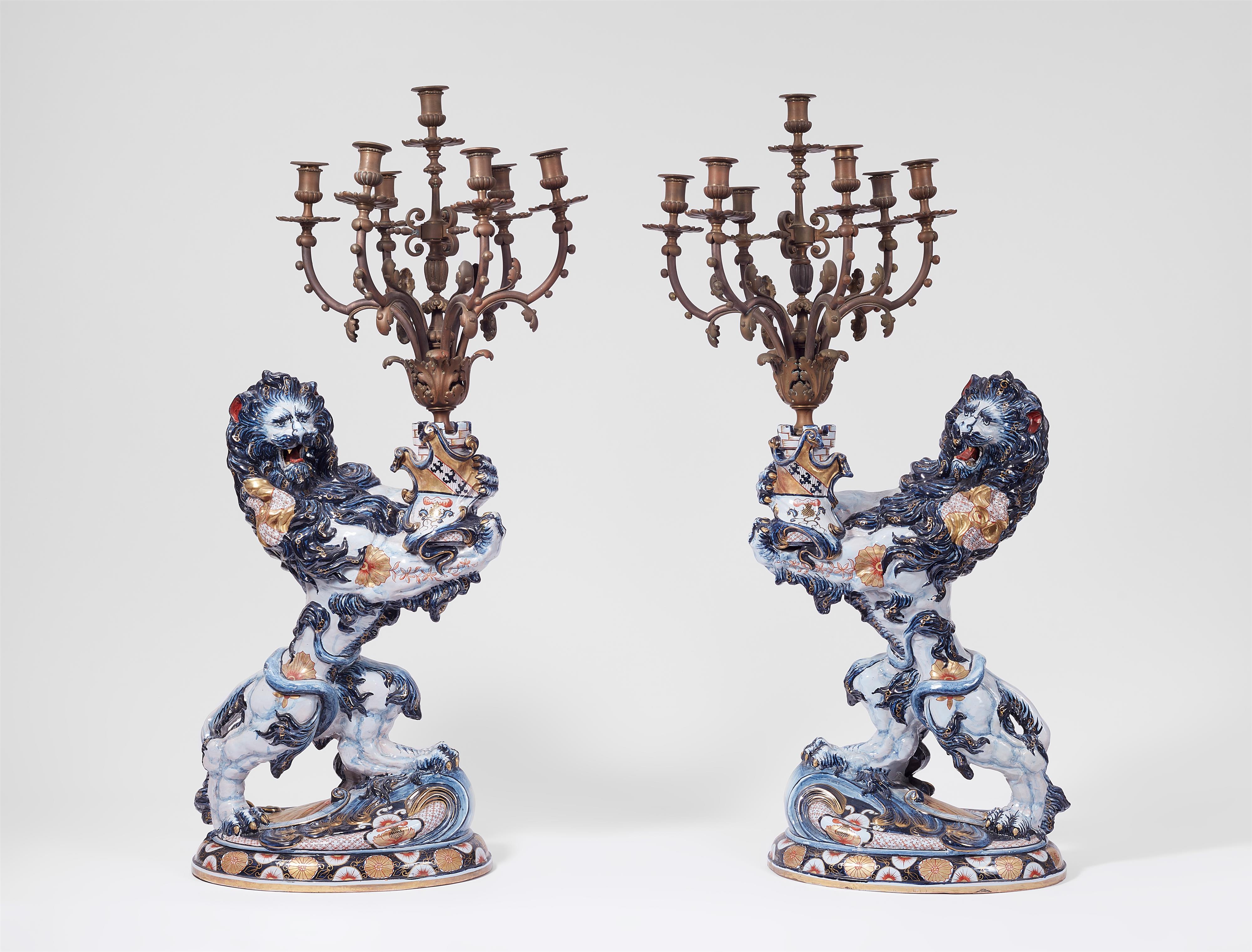 A pair of lion candelabra, large models
by Emile Gallé - image-1
