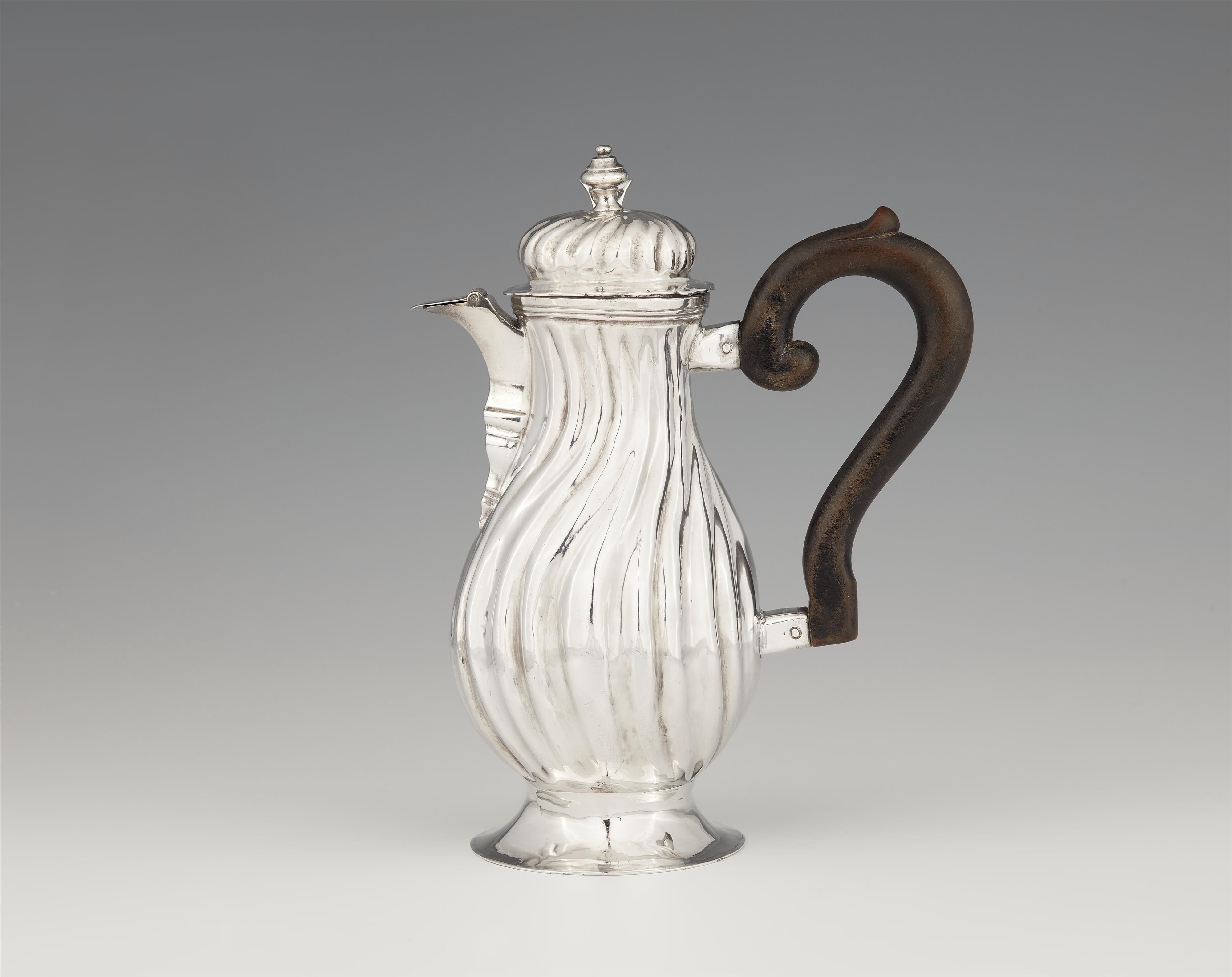 An Augsburg silver hot milk jug - image-1