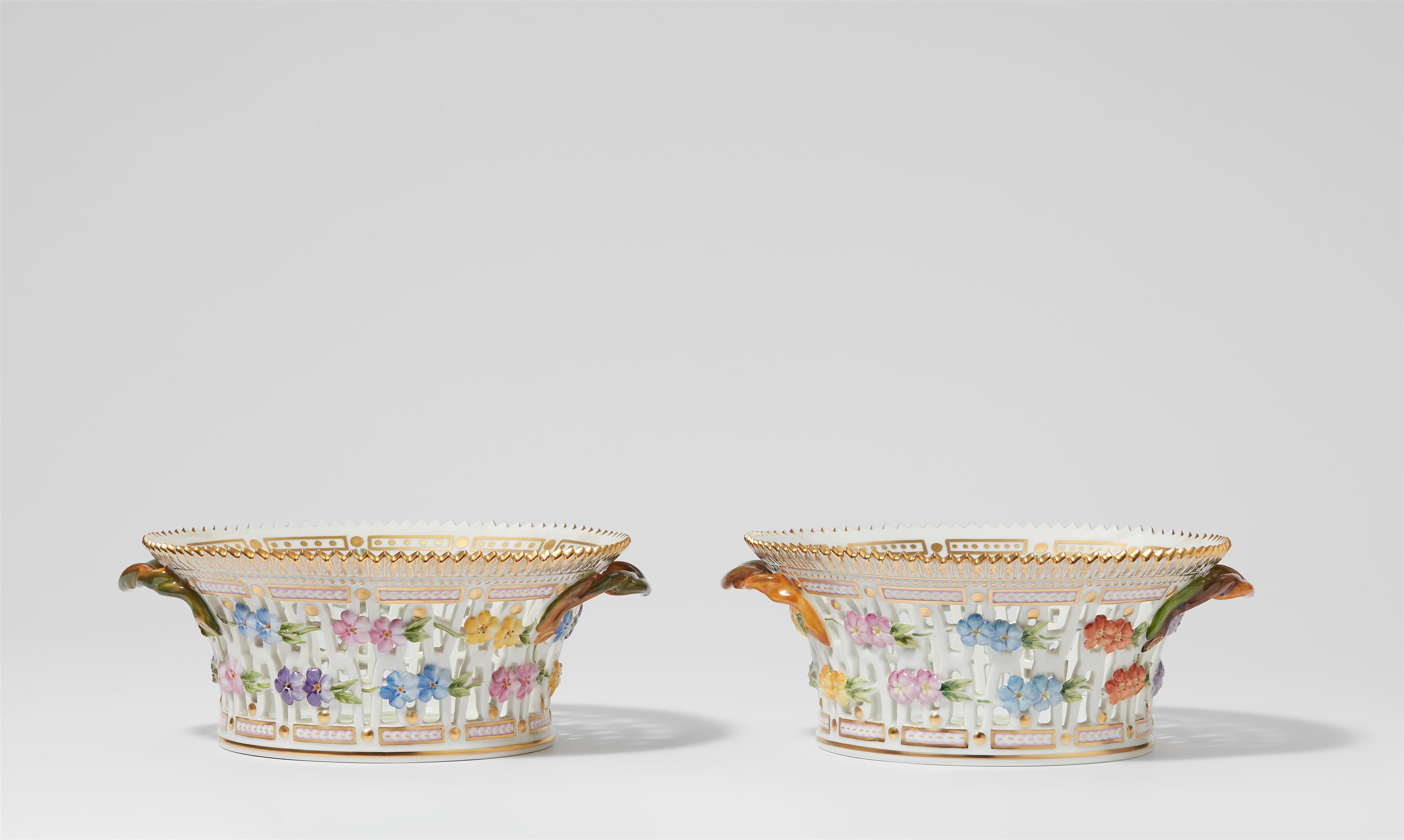 A pair of Royal Copenhagen Flora Danica baskets - image-2