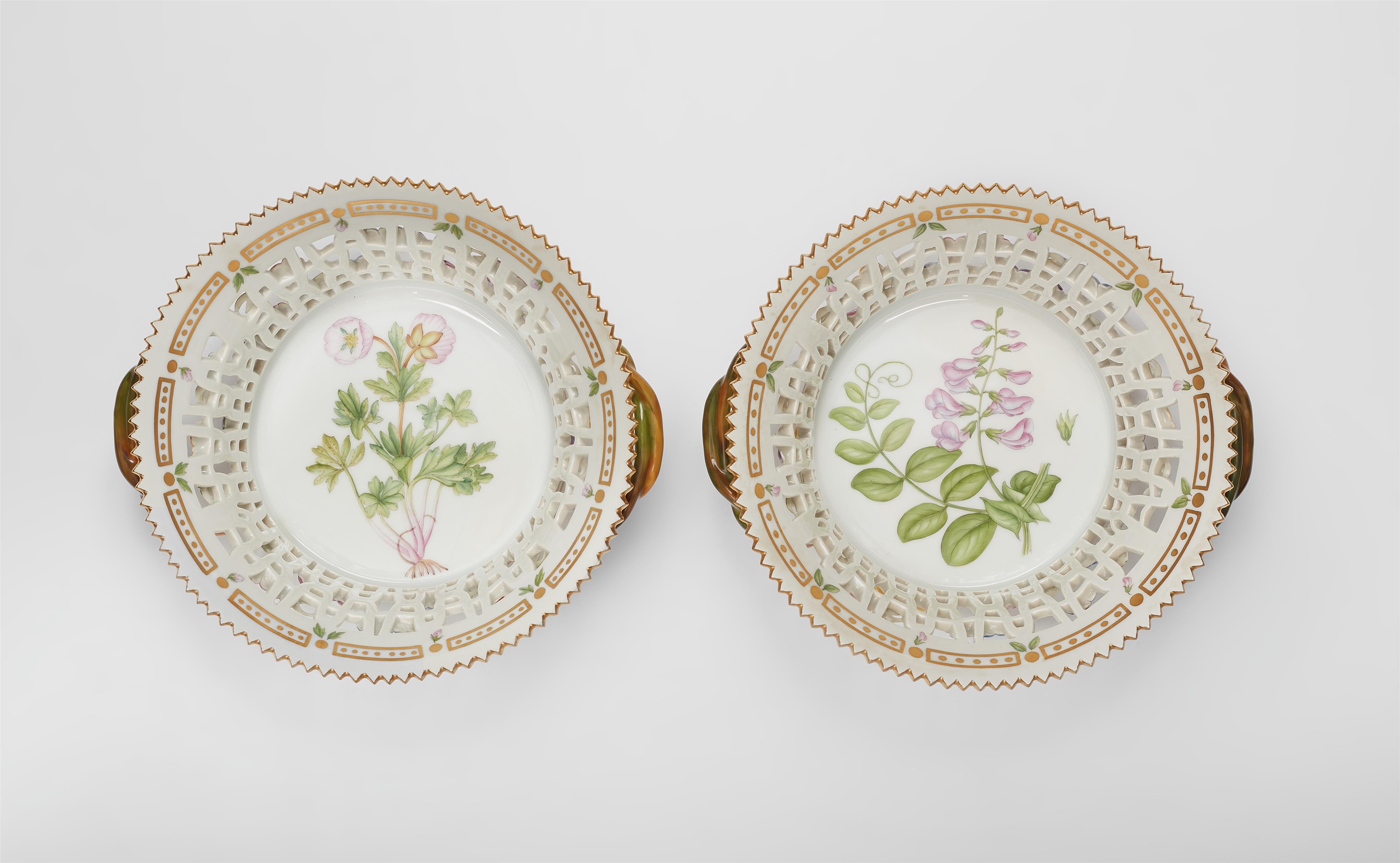 A pair of Royal Copenhagen Flora Danica baskets - image-3