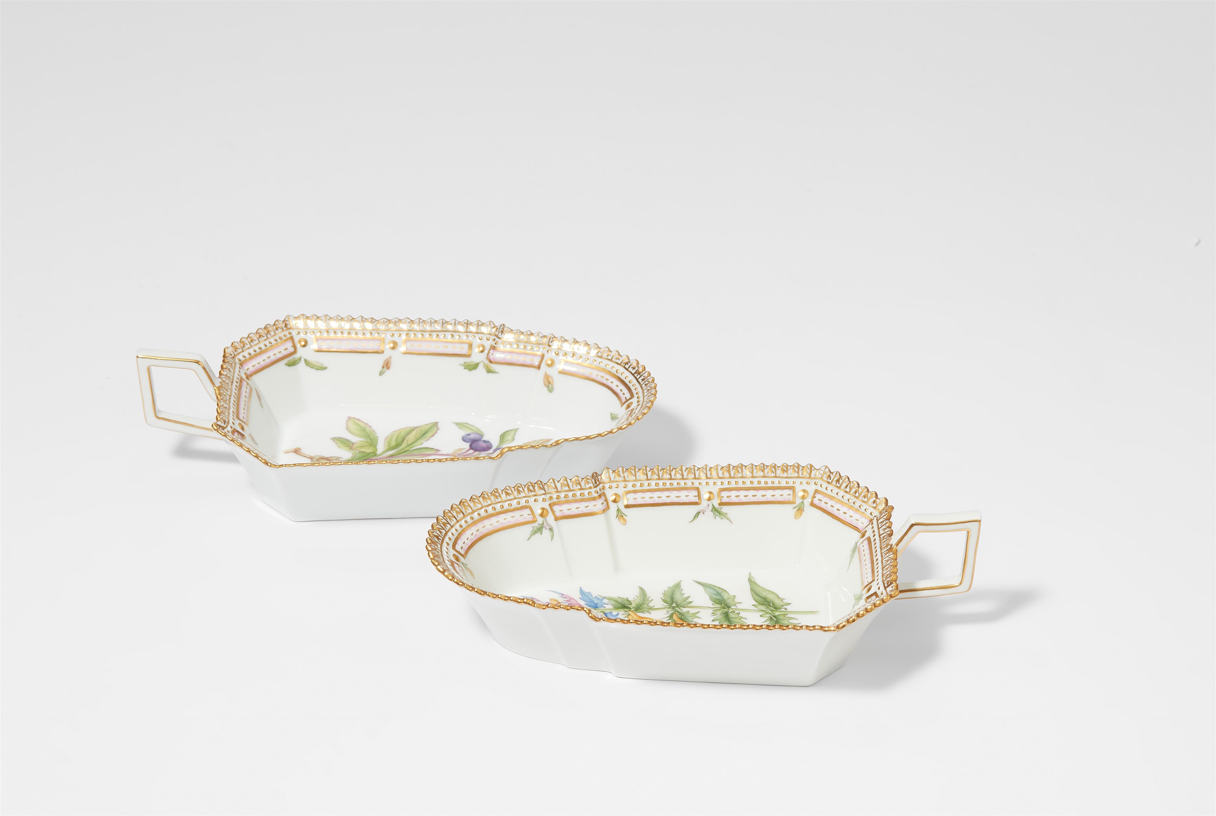 Two Royal Copenhagen Flora Danica Confectionery Bowls - image-2