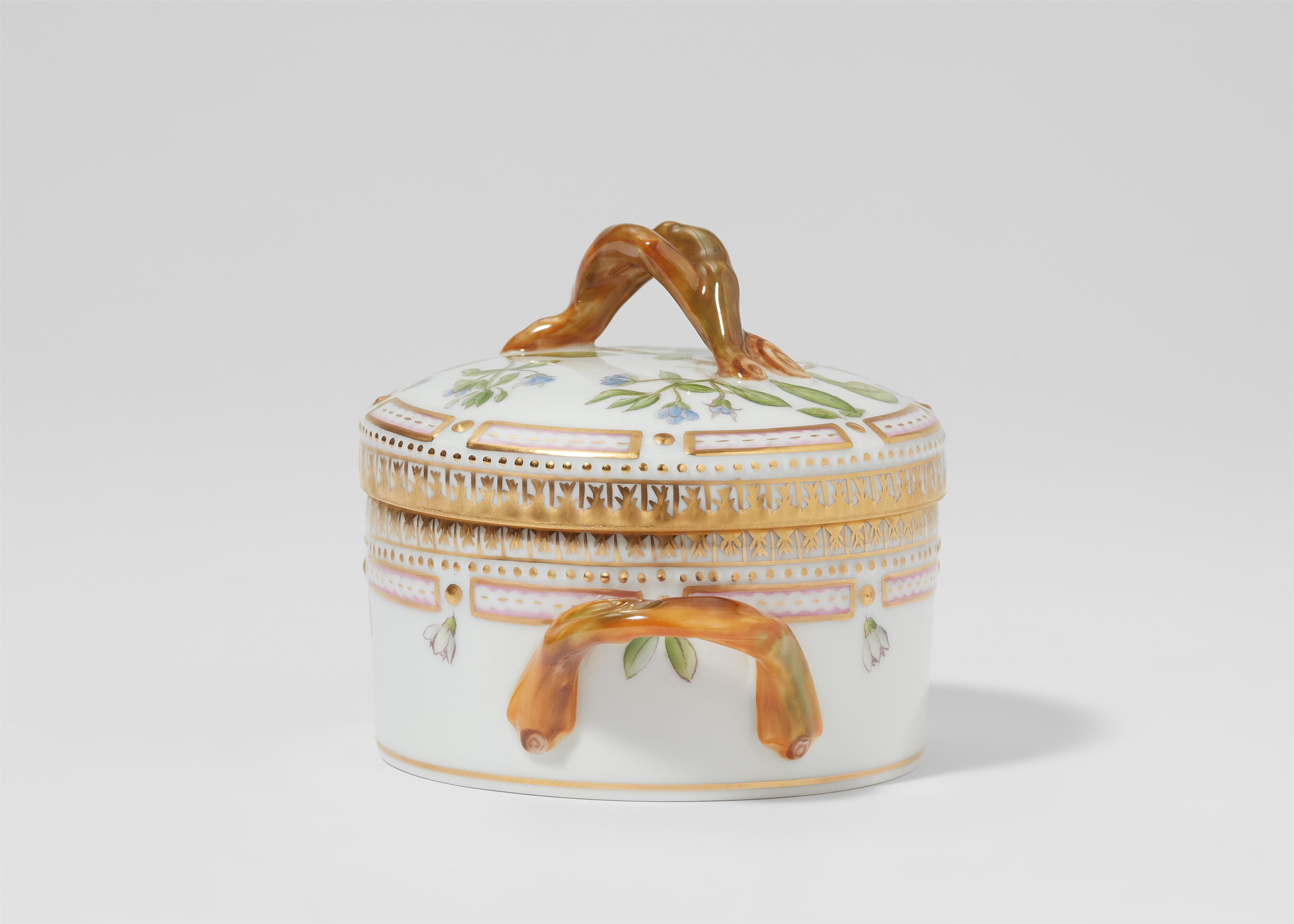 A Royal Copenhagen Flora Danica sugar box and cover - image-2