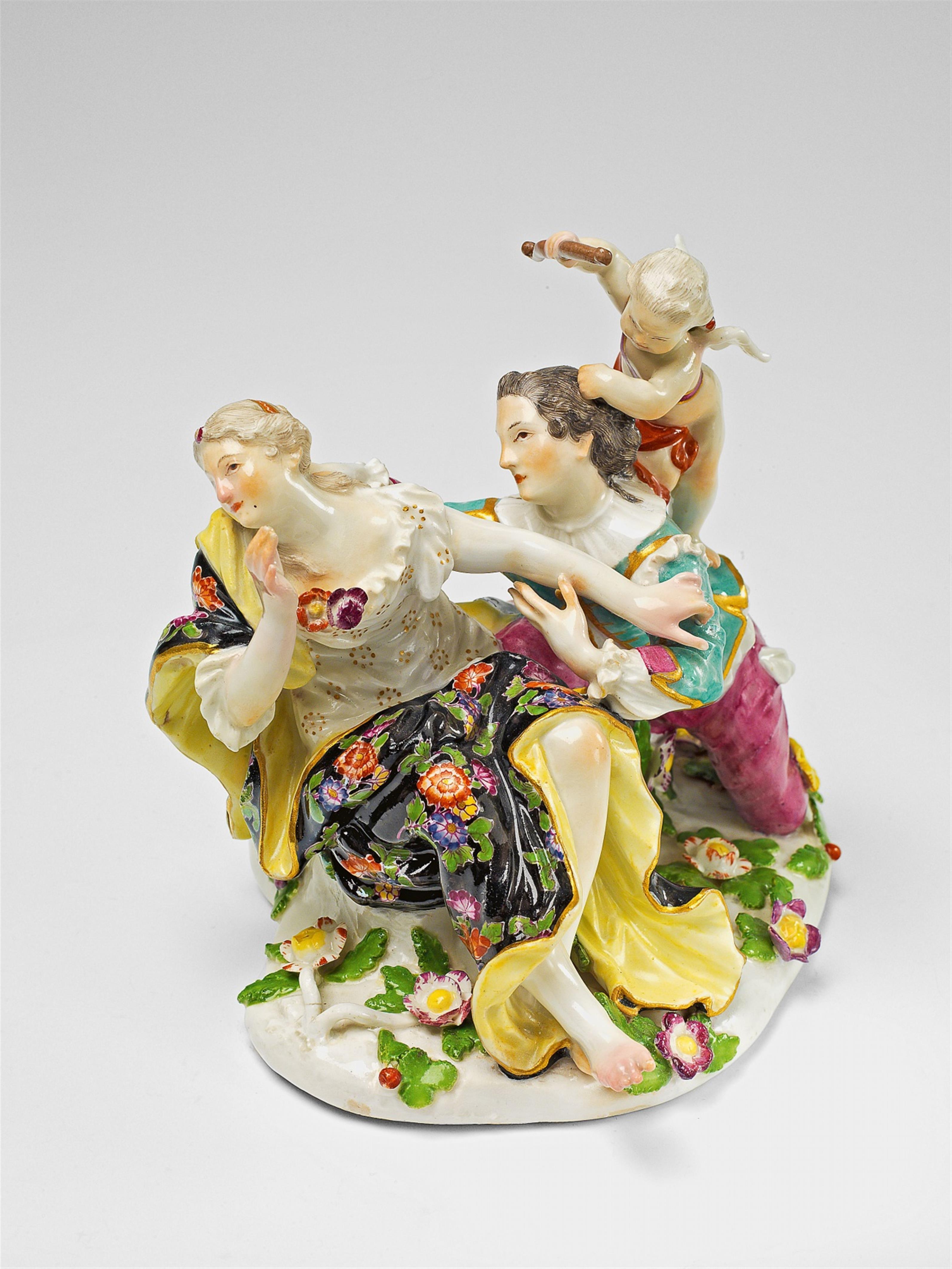 A rare Meissen porcelain courtship group - image-1