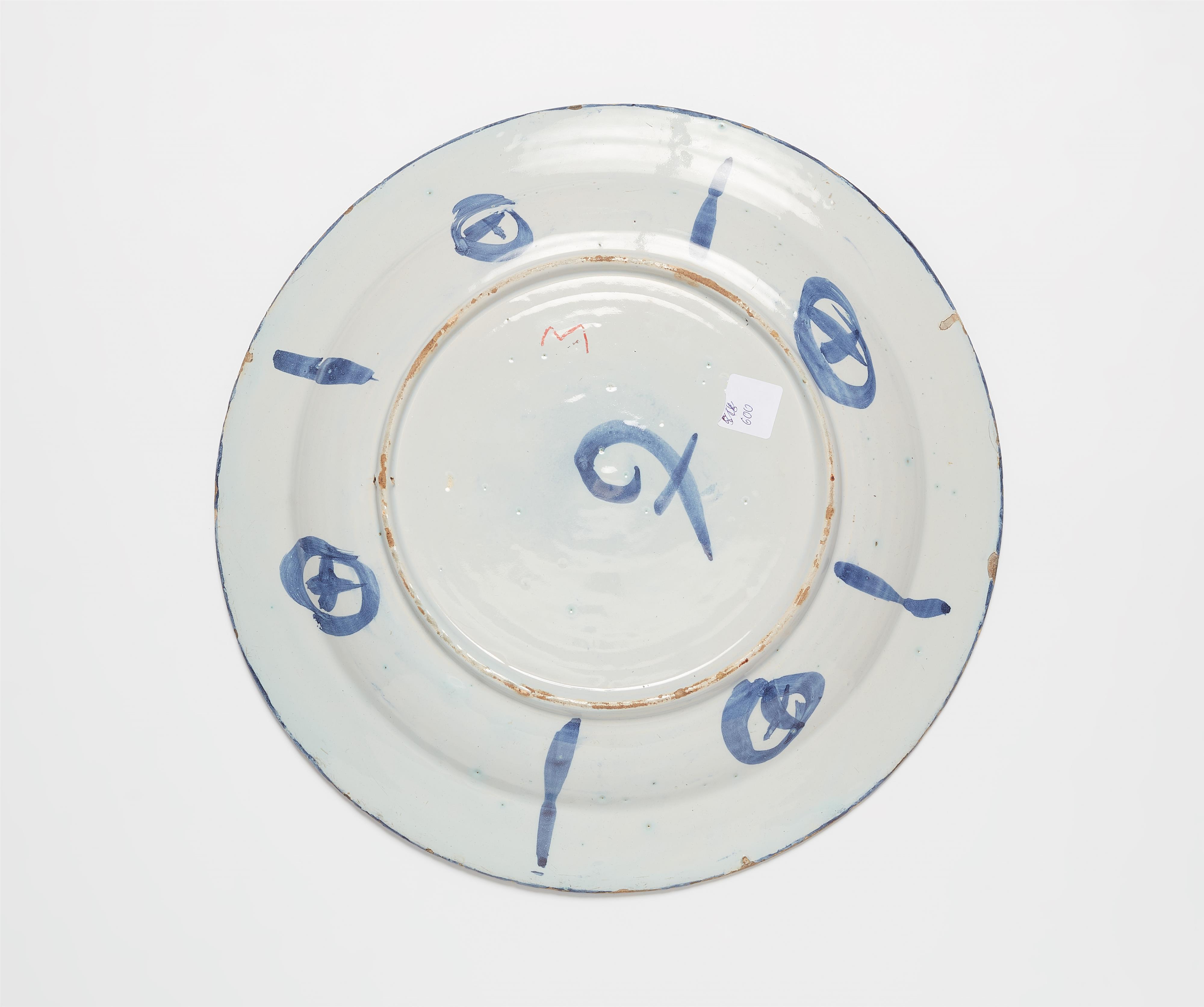 A Dutch Delft faience platter with Wanli-decor - image-2