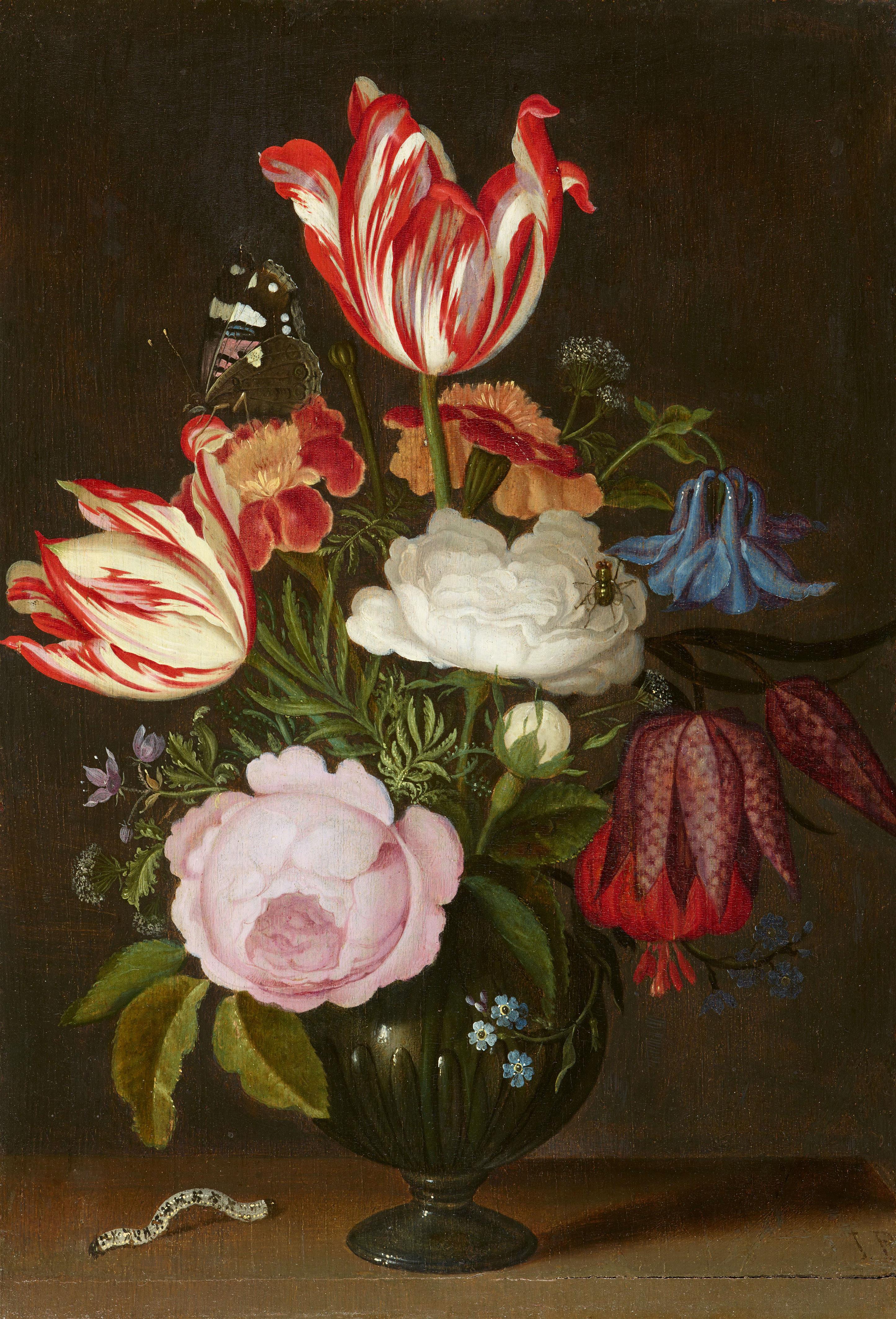 Johannes Bosschaert - Flowers in a Vase - image-1